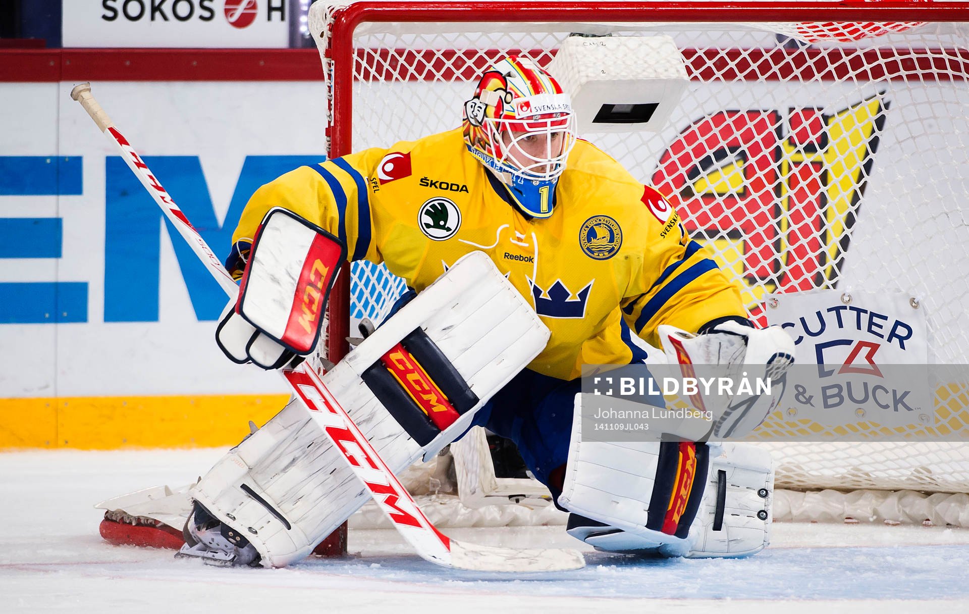 Sveriges målvakt Henrik Karlsson