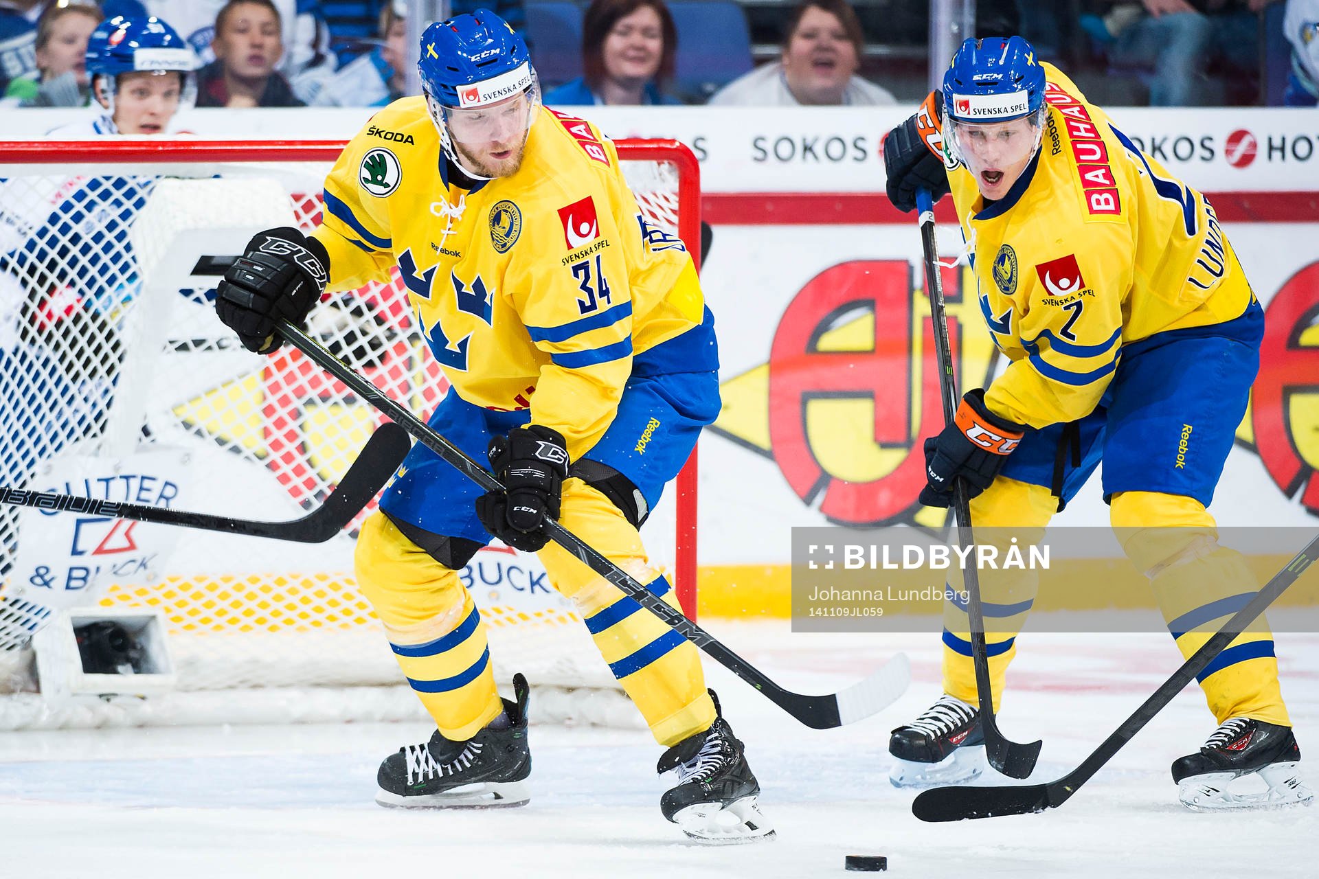 Sveriges Alexander Urbom och Nickas Lundgren