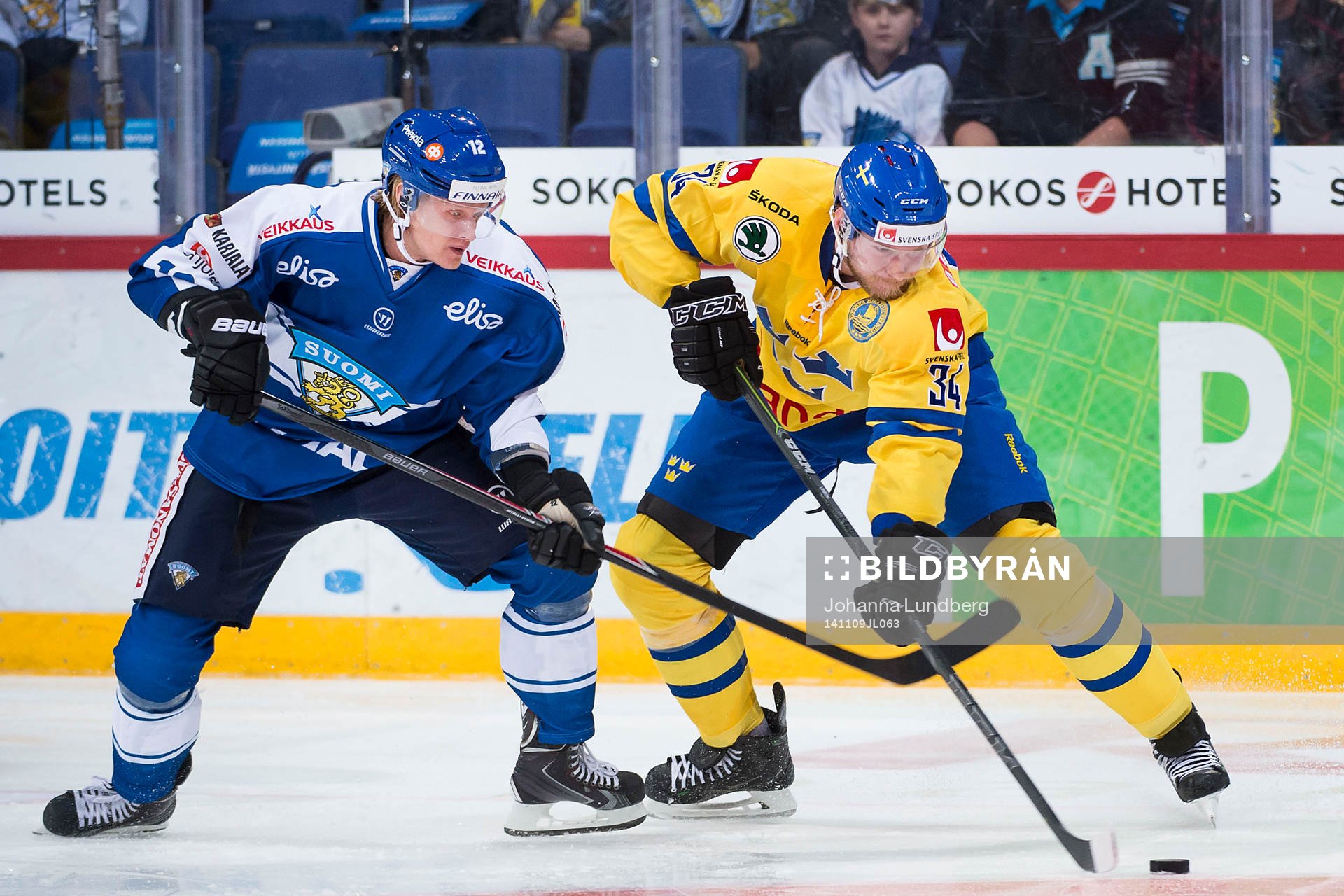 Finlands Jani Tuppurainen och Sveriges Alexander Urbom