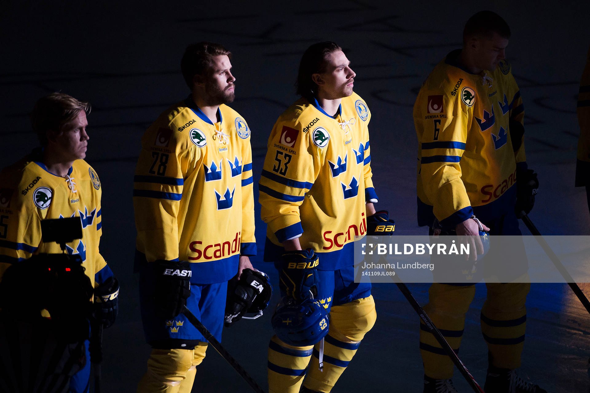 Sveriges Andreas Engqvist, Dick Axelsson och Andreas
