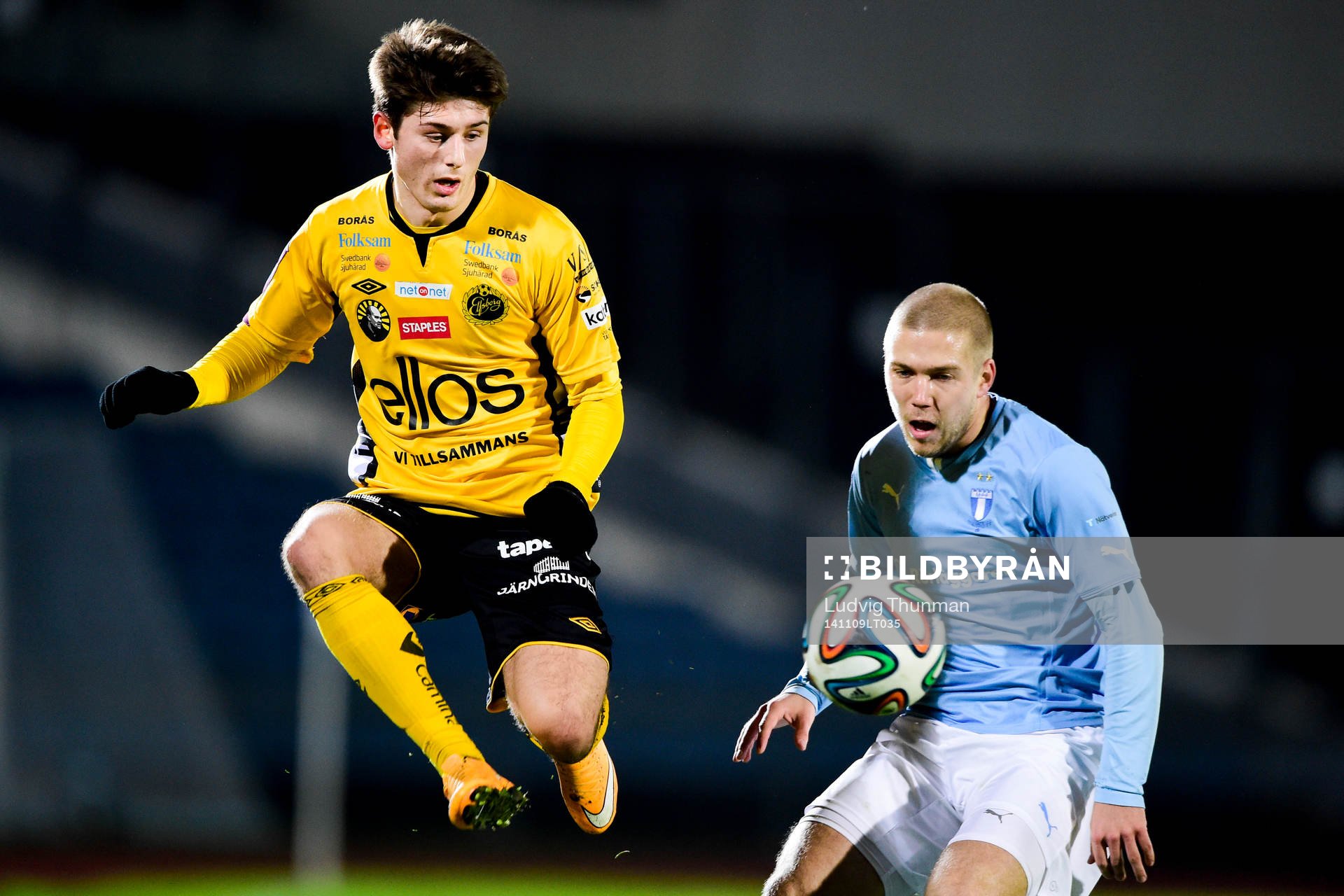 Elfsborgs Arber Zeneli och Malmö FFs Anton Tinnerholm