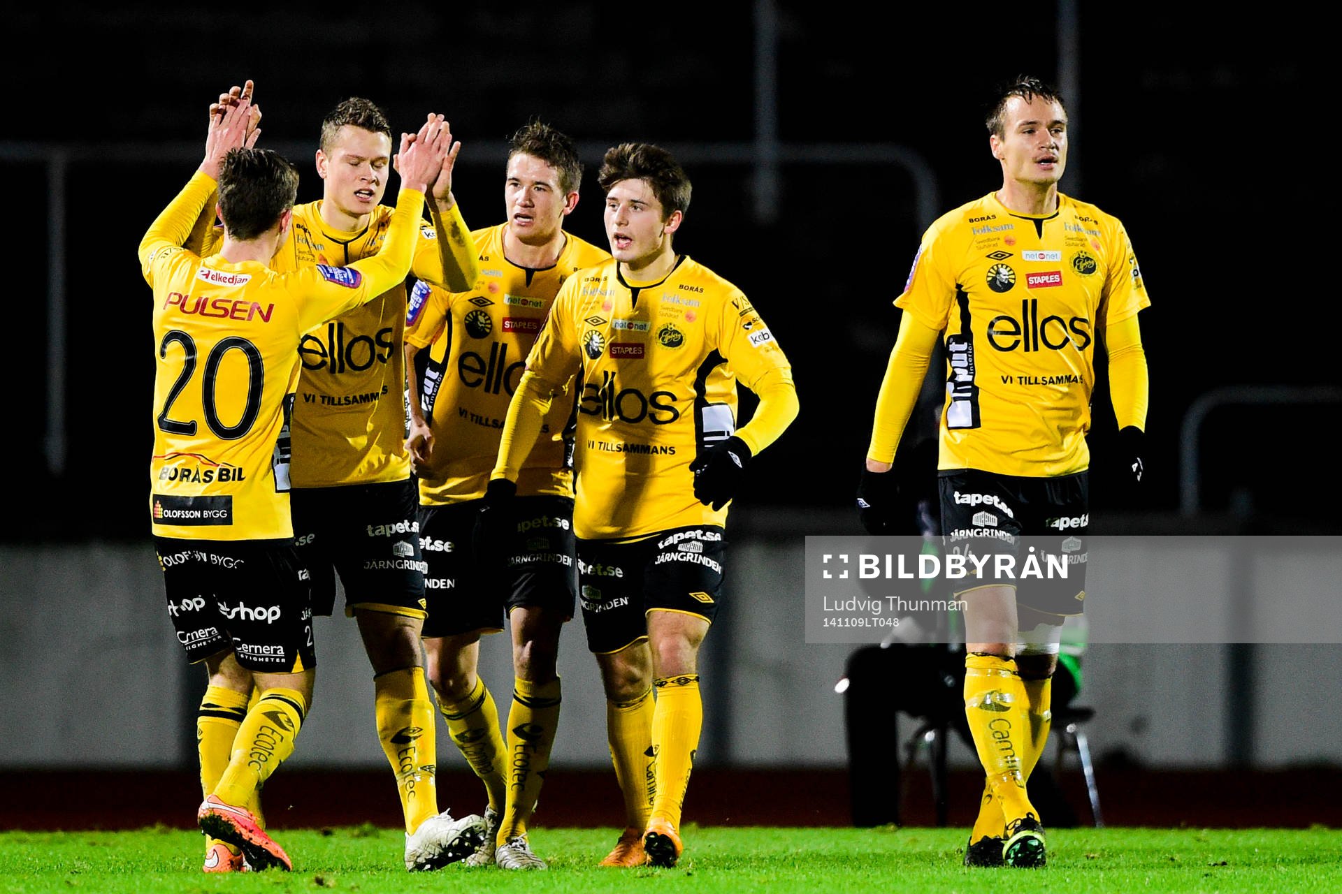 Elfsborgs spelare jublar