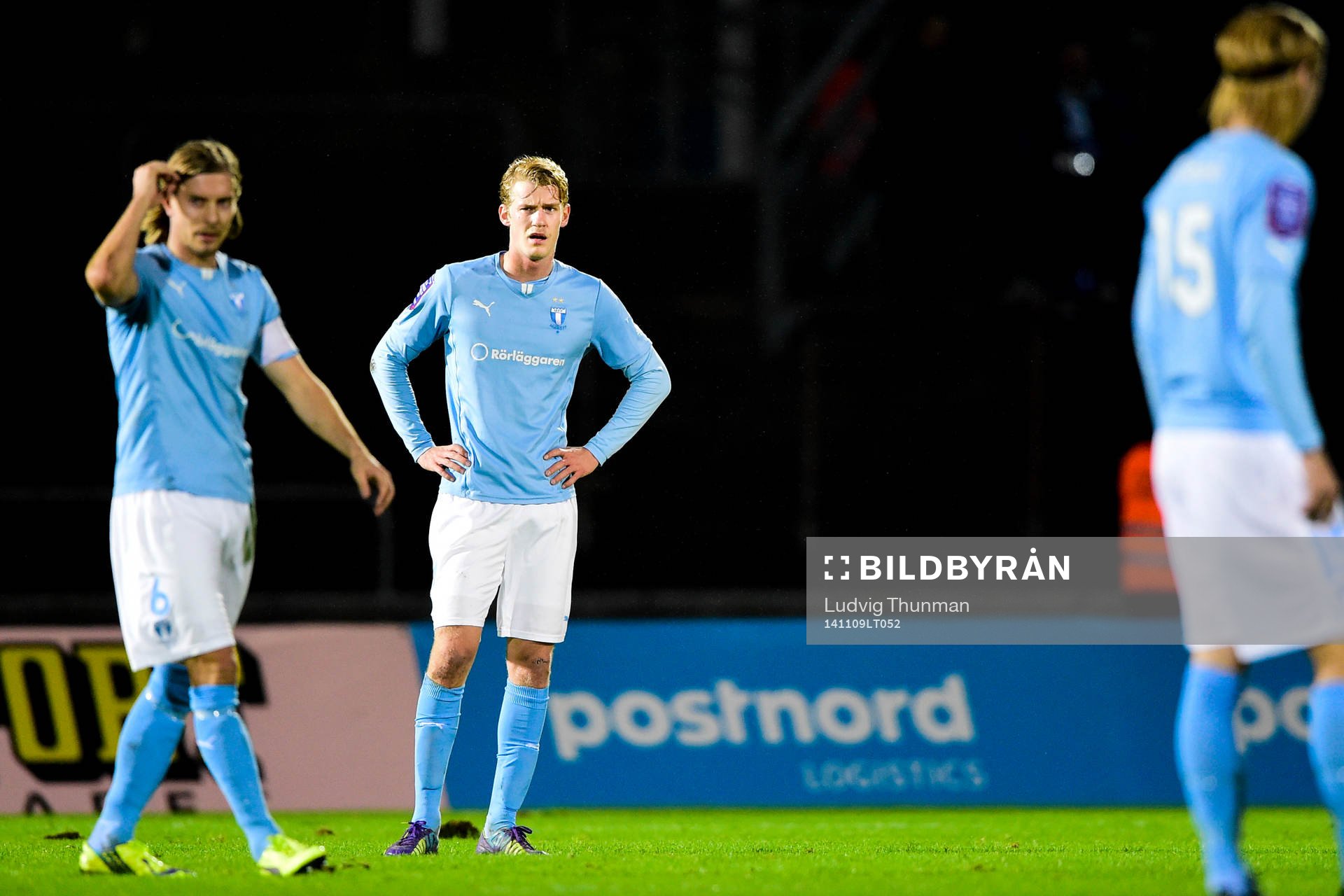 Malmö FFs Markus Halsti och Filip Helander deppar