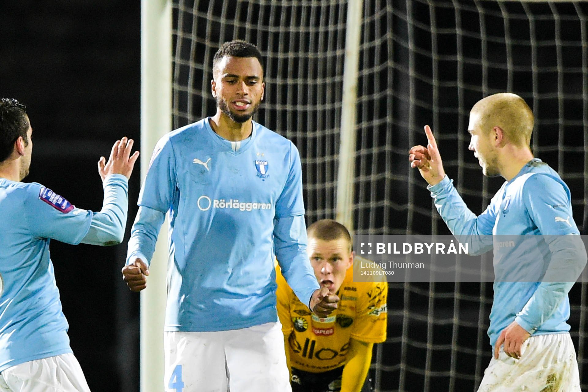 Malmö FFs Isaac Kiese Thelin (m) jublar