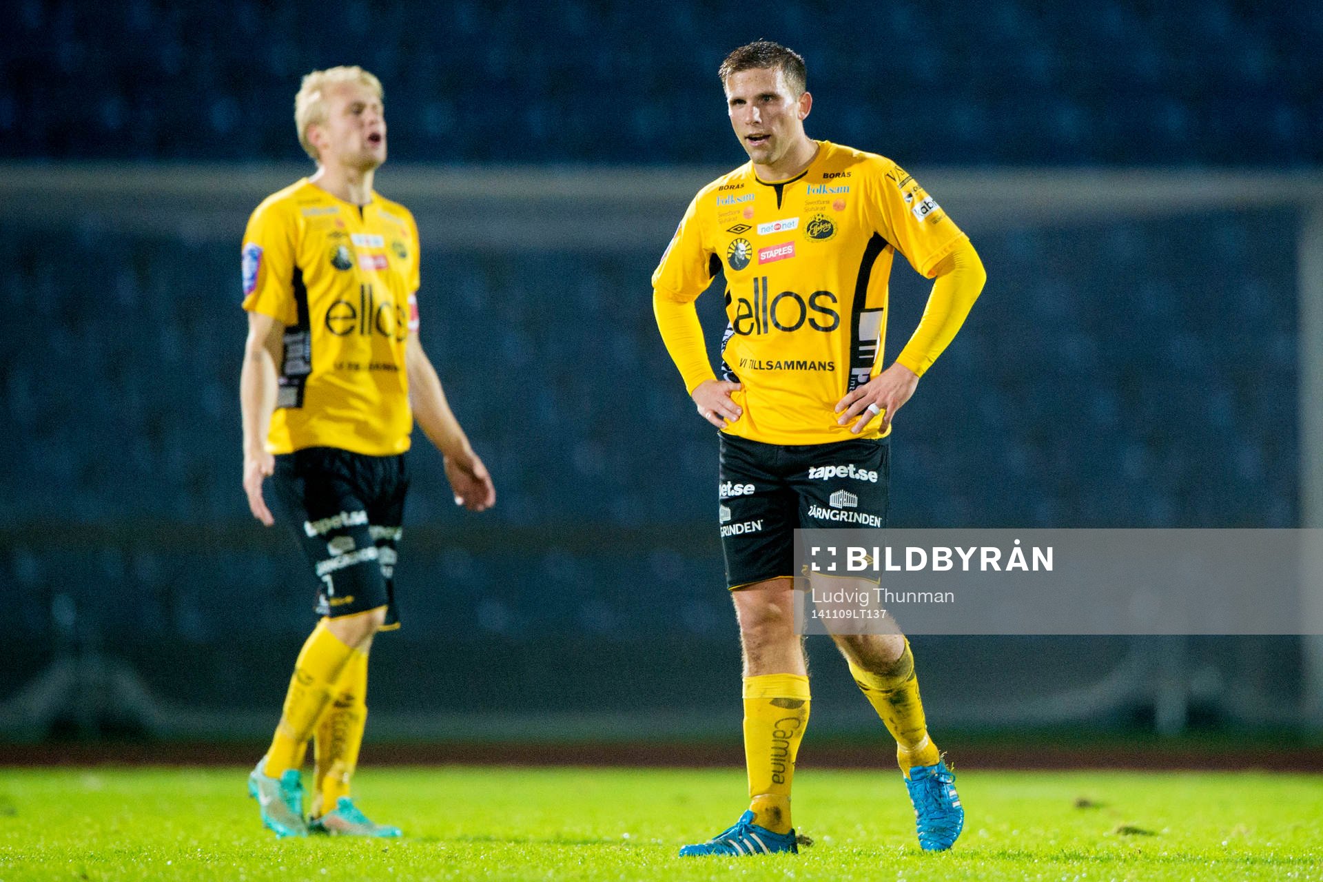 Elfsborgs Johan Larsson och Anders Svensson deppar