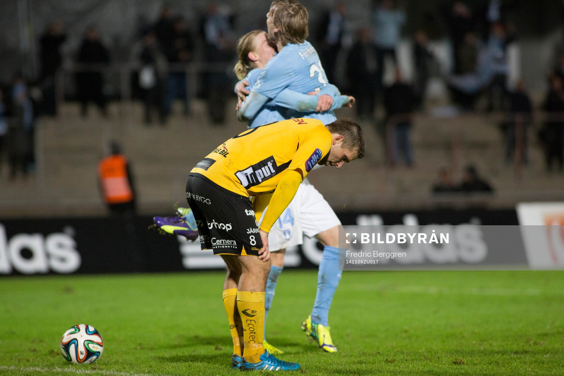 Elfsborgs Anders Svensson deppar och Malmö FFs Simon Kroon