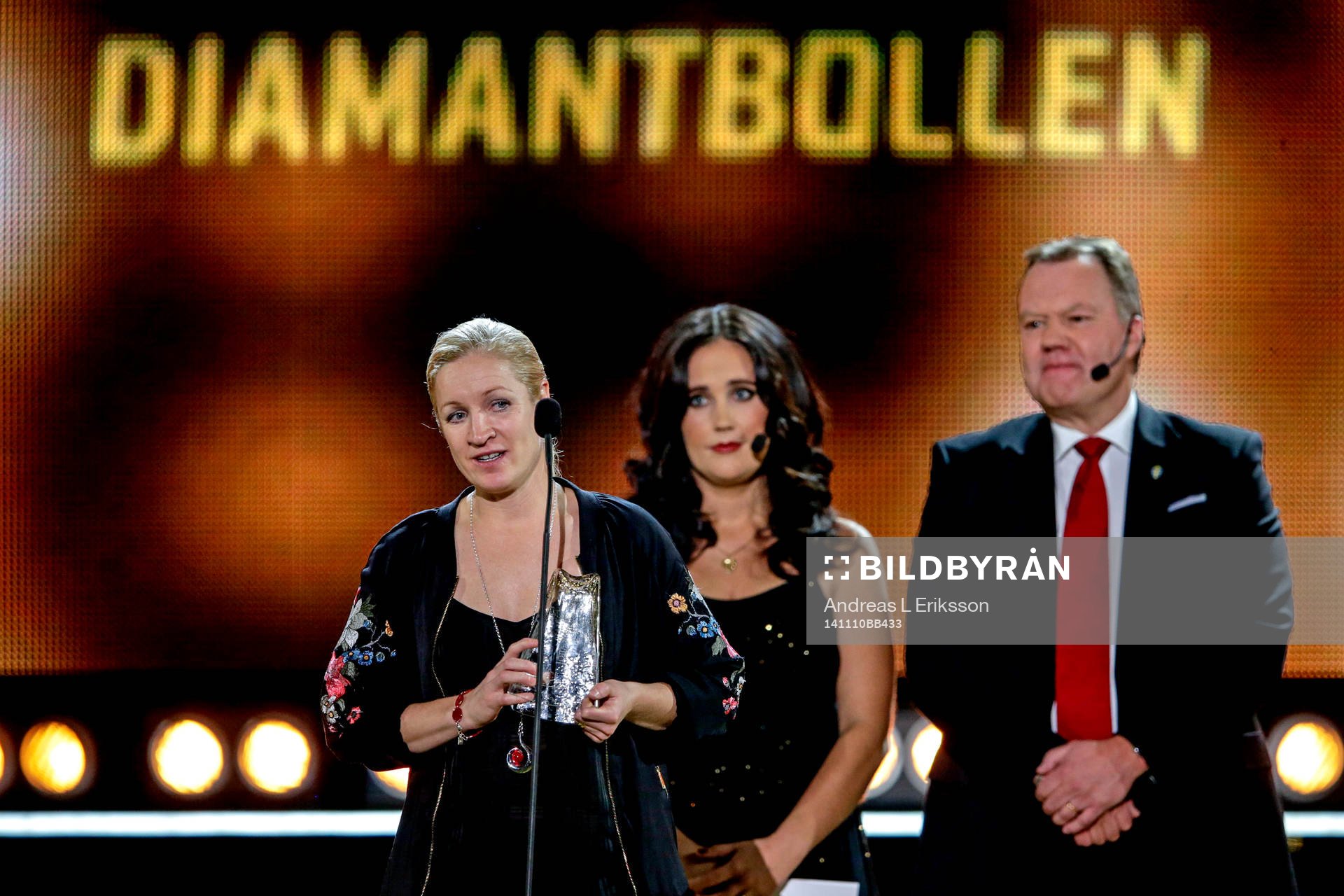 Victoria Sandell Svensson mottog priset istället för