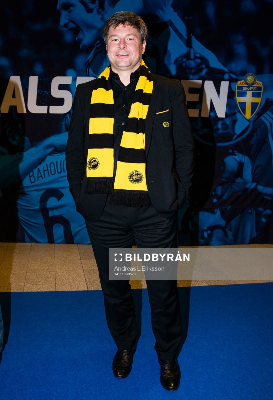 Elfsborgs ordförande Bosse Johansson under Fotbollsgalan den 10 november 2014 i Stockholm. 
