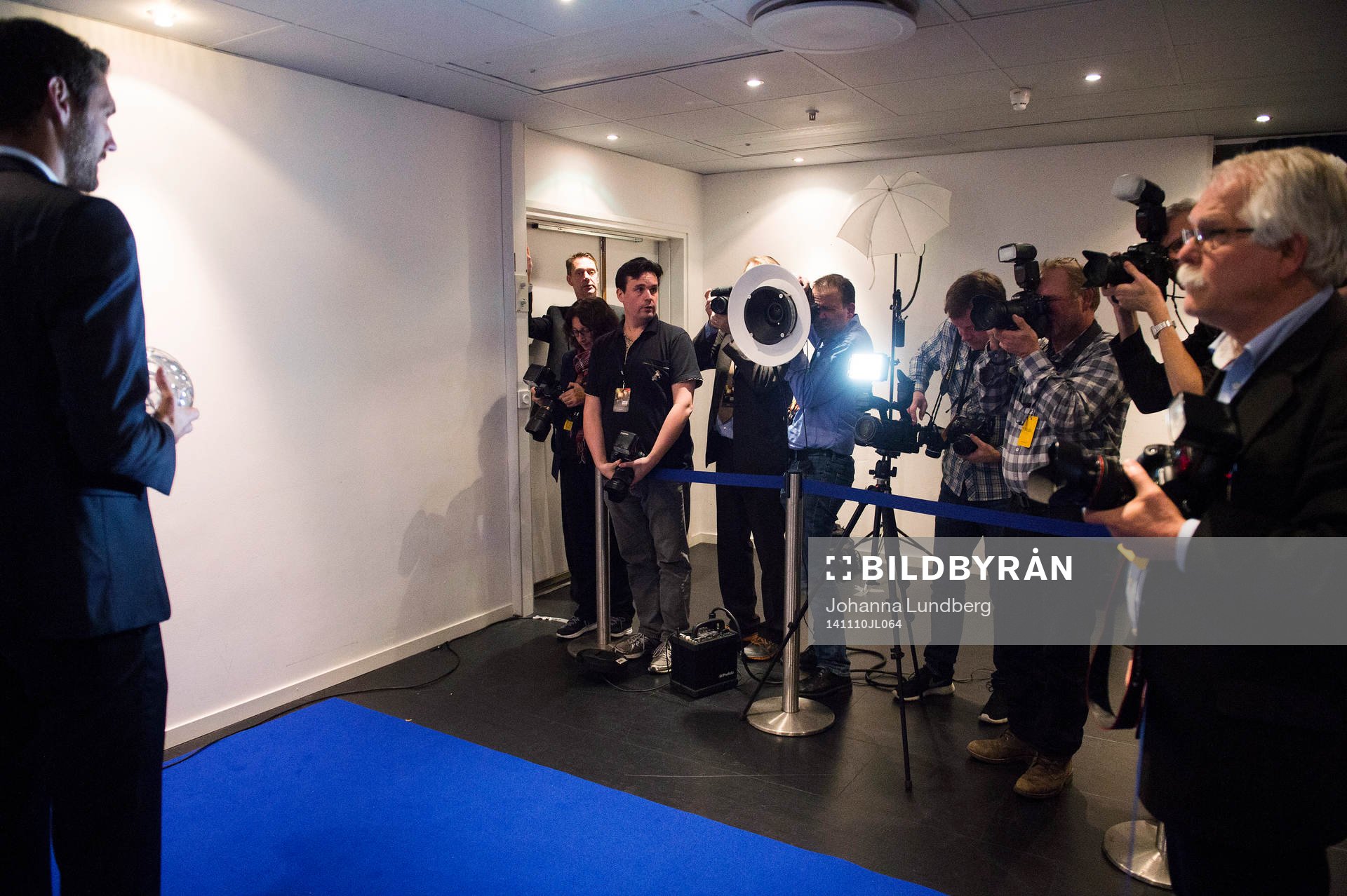 Andreas Isaksson fotograferas under Fotbollsgalan den 10 november 2014 i Stockholm.
