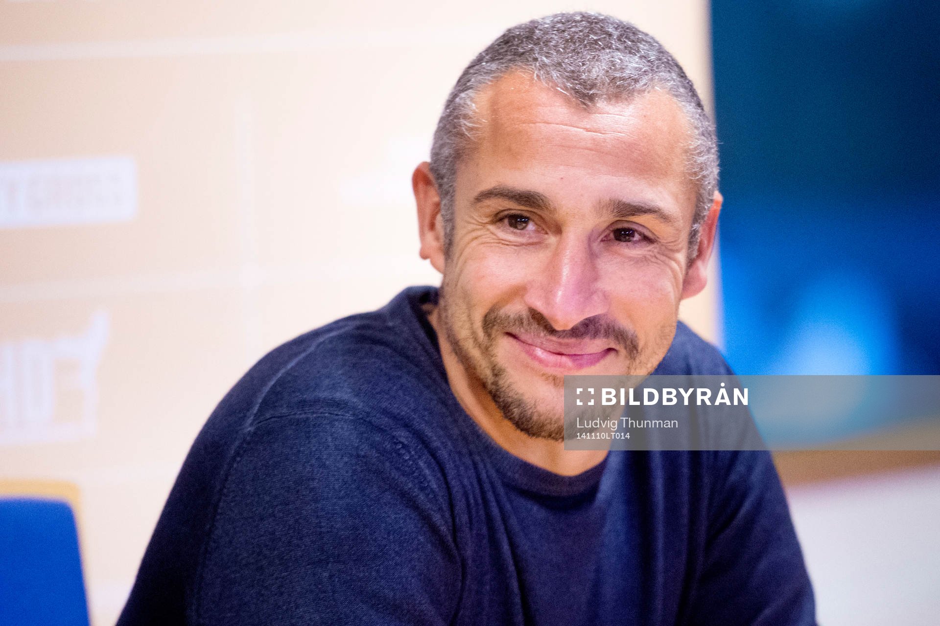 Henrik Larsson presenteras som ny tränare i Helsingborg under en presskonferens den 10 november 2014 i Helsingborg. 