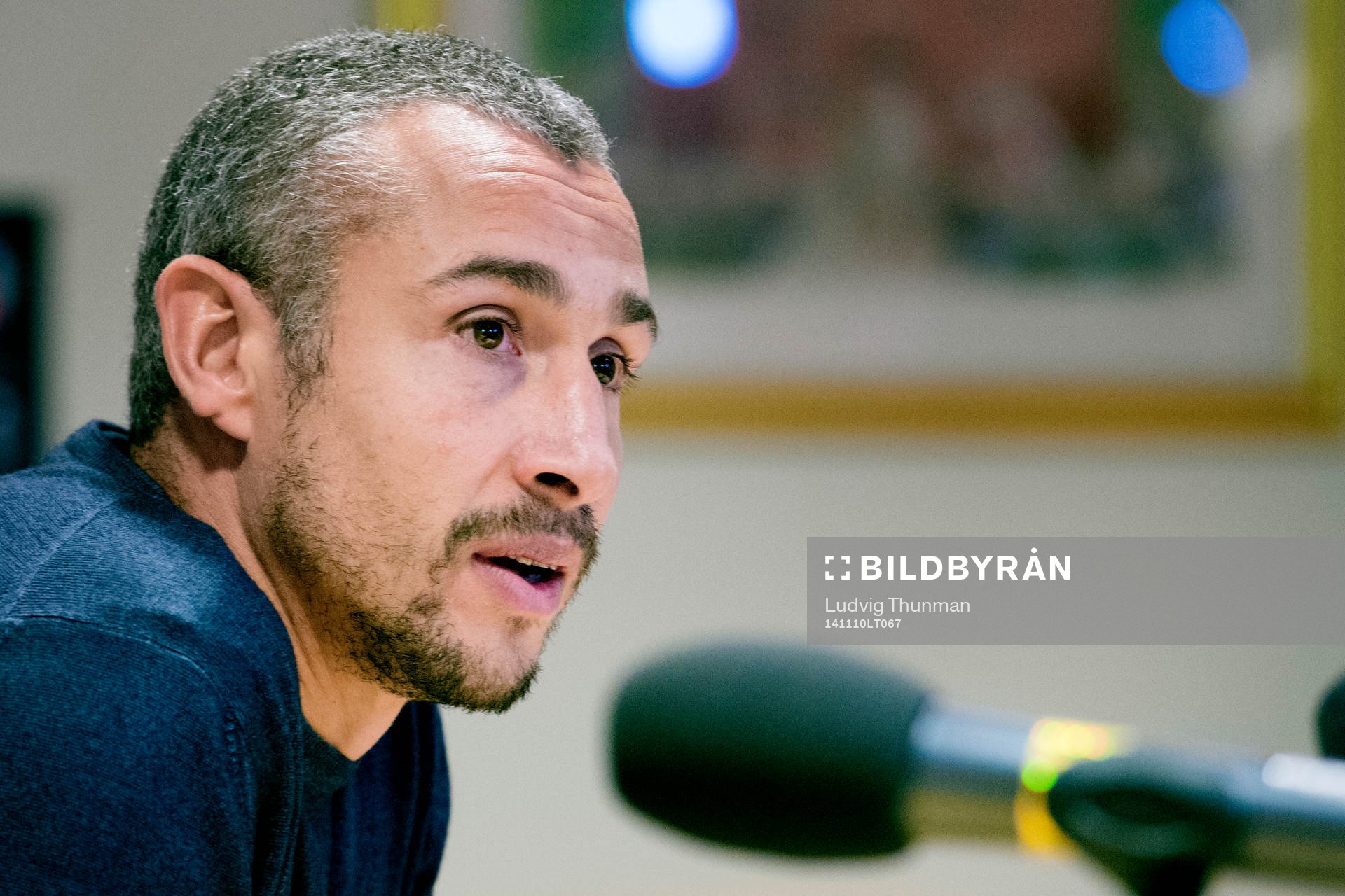 Henrik Larsson presenteras som ny tränare i Helsingborg under en presskonferens den 10 november 2014 i Helsingborg. 