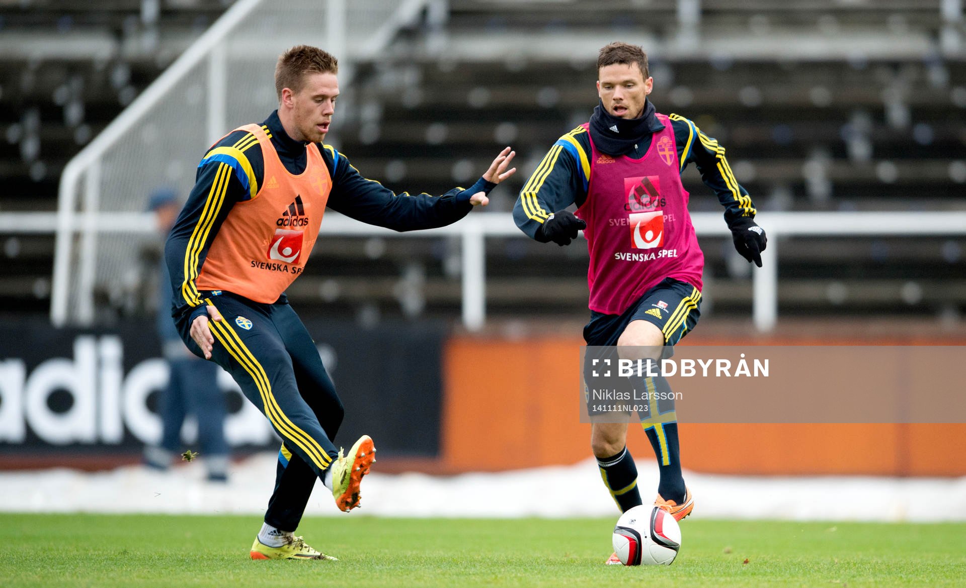 Sveriges Pontus Jansson och Marcus Berg