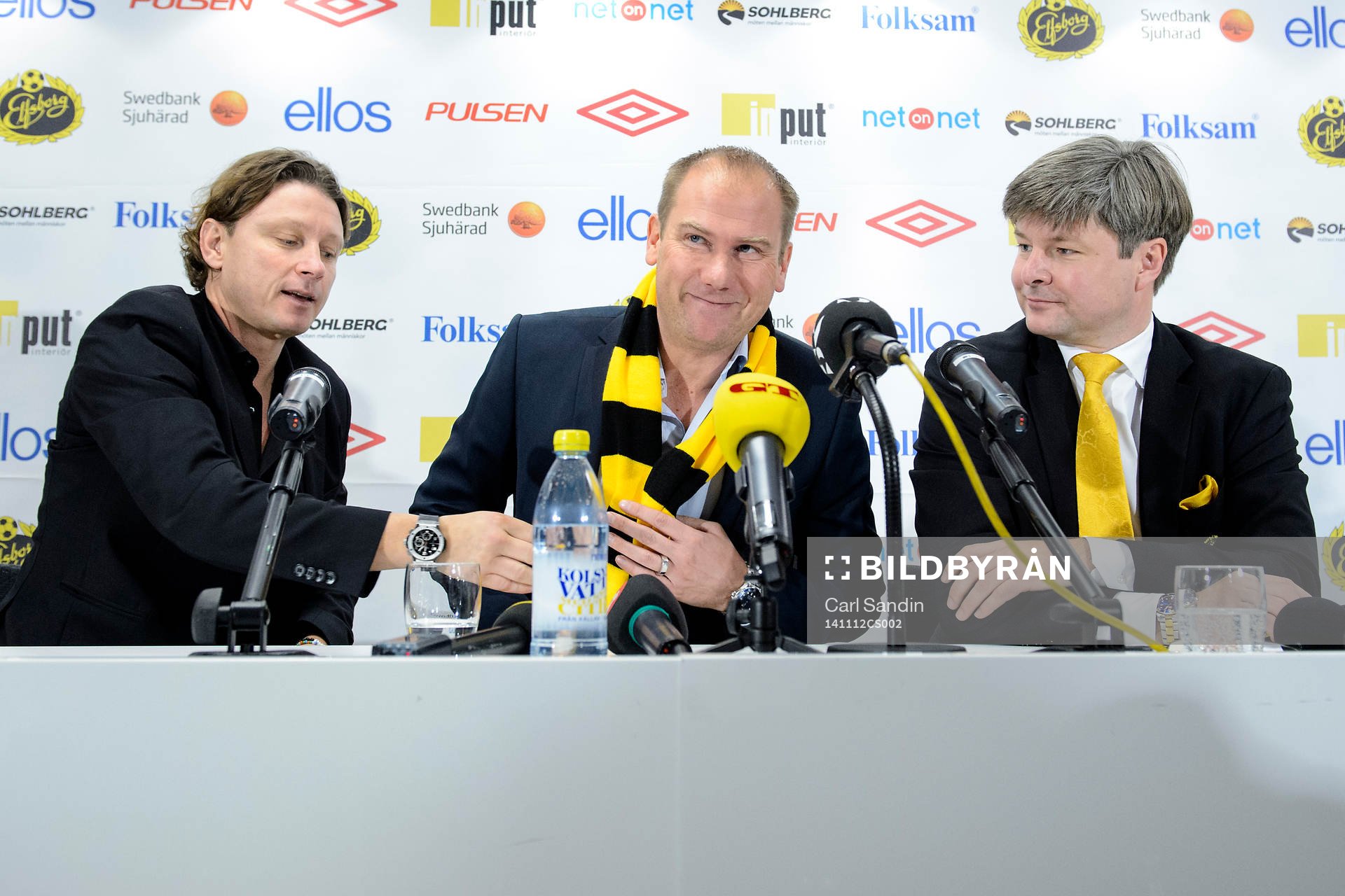 Elfsborgs sportchef Stefan Andreasson (v) och  ordförande