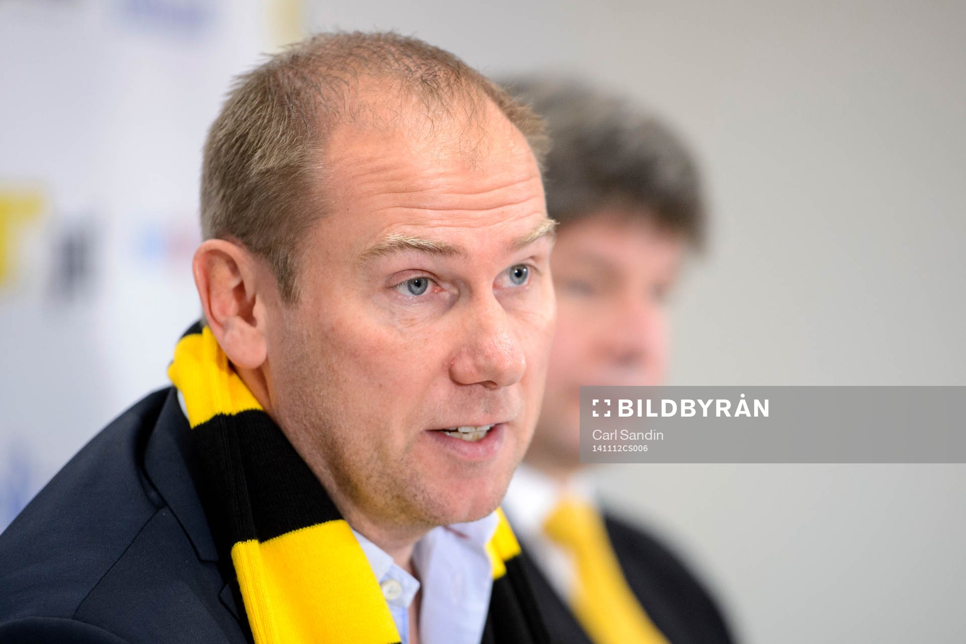 Magnus Haglund presenteras som Elfsborgs nya manager under en pressträff den 12 november 2014 i Borås.