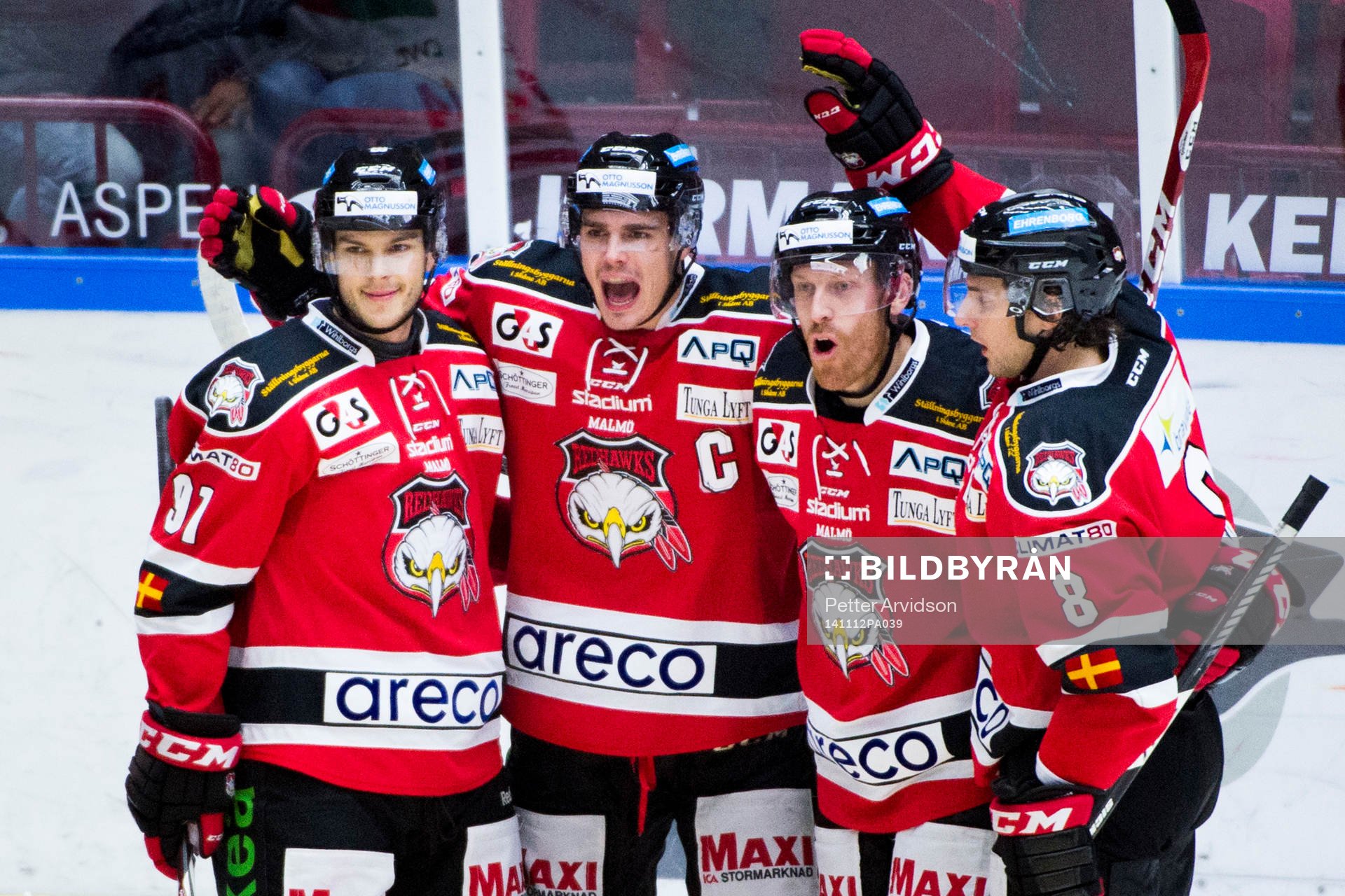Malmö Redhawks Björn Svensson, Henrik Hetta, Jens Olsson