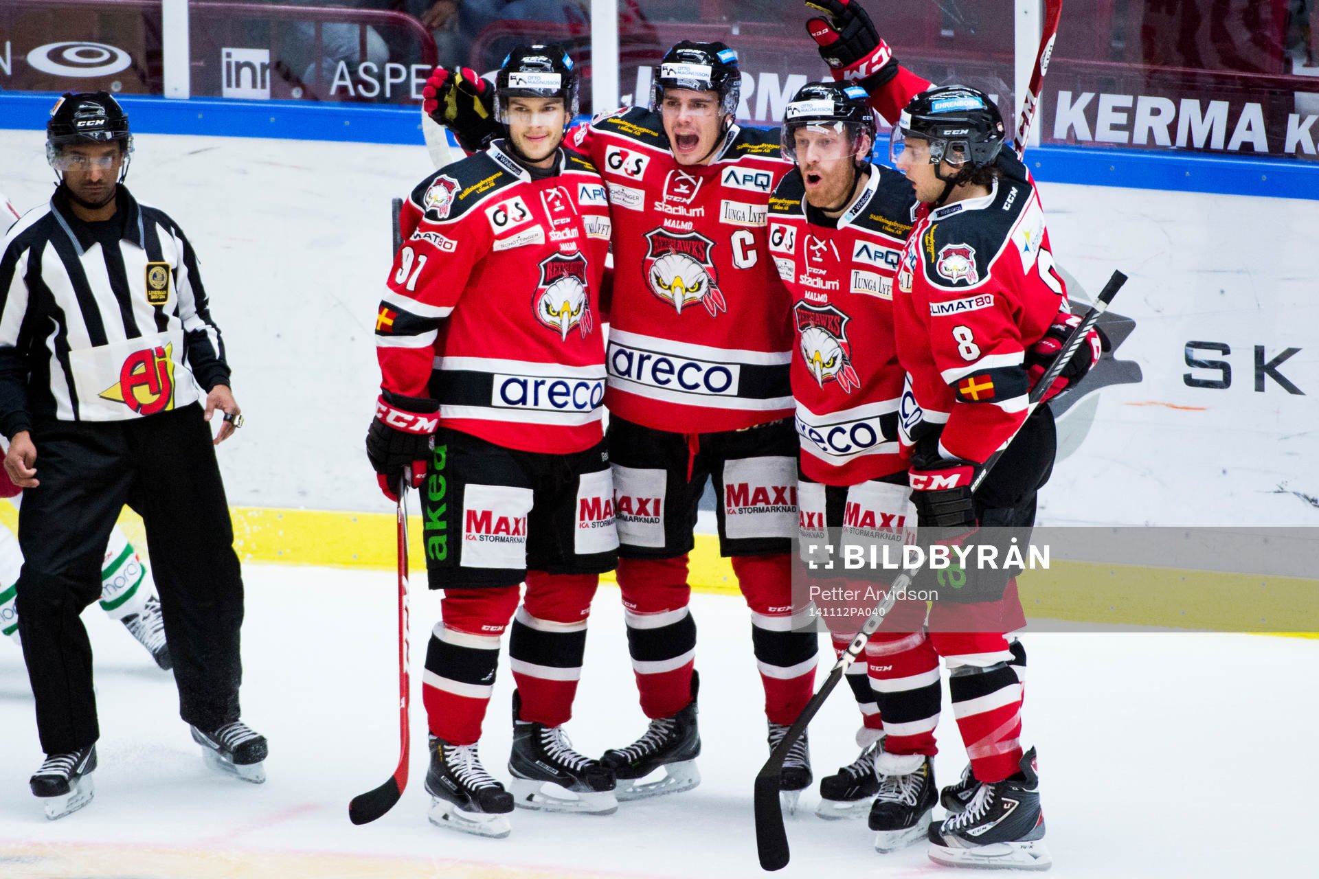 Malmö Redhawks Björn Svensson, Henrik Hetta, Jens Olsson