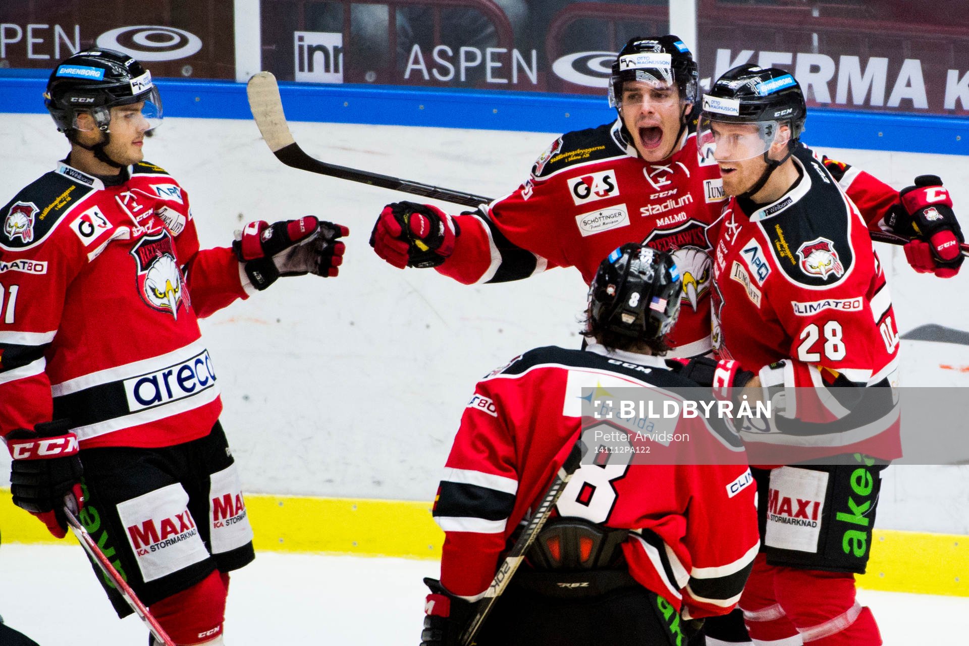 Malmö Redhawks Björn Svensson, Henrik Hetta, Jens Olsson