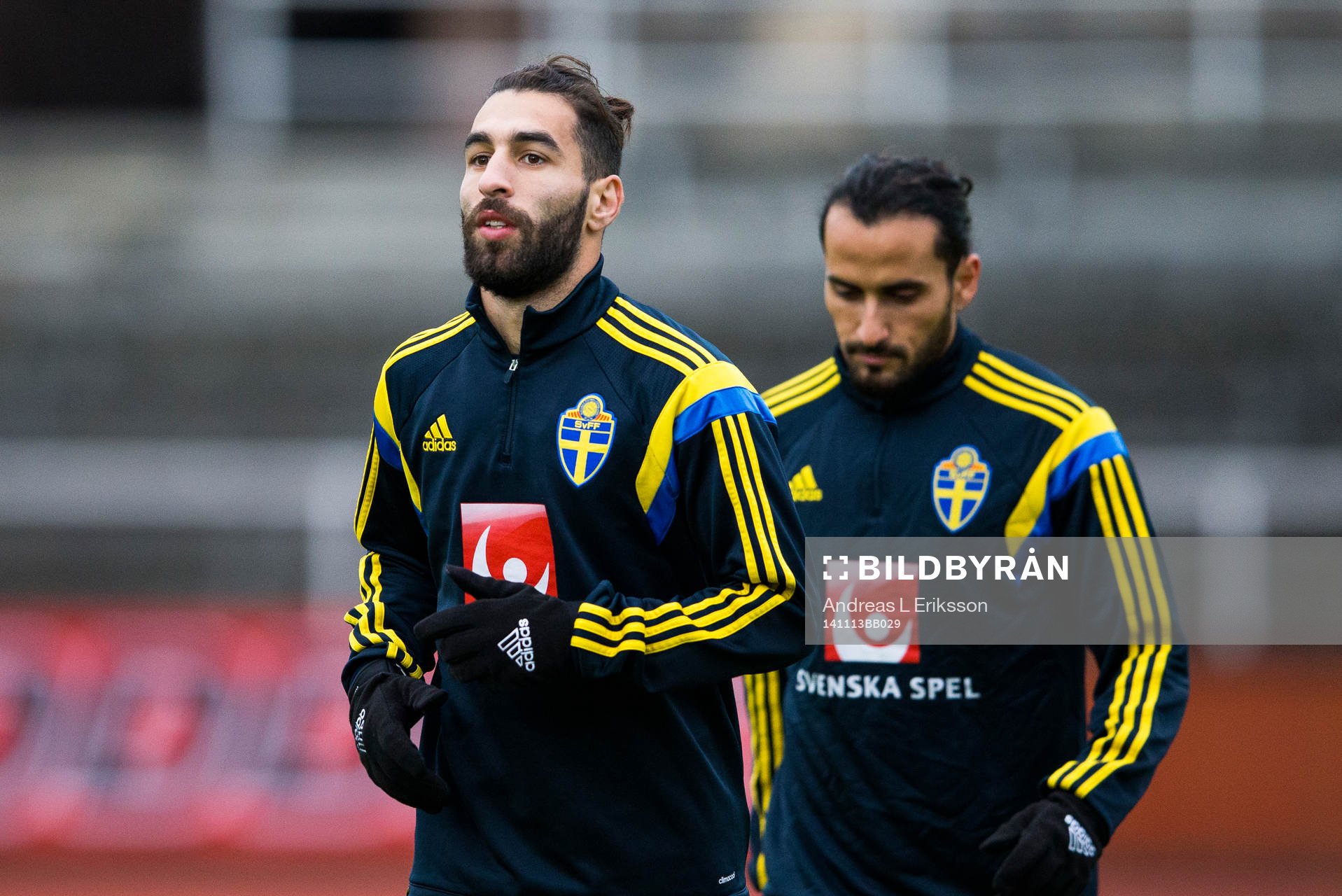 Sveriges Jimmy Durmaz och Erkan Zengin