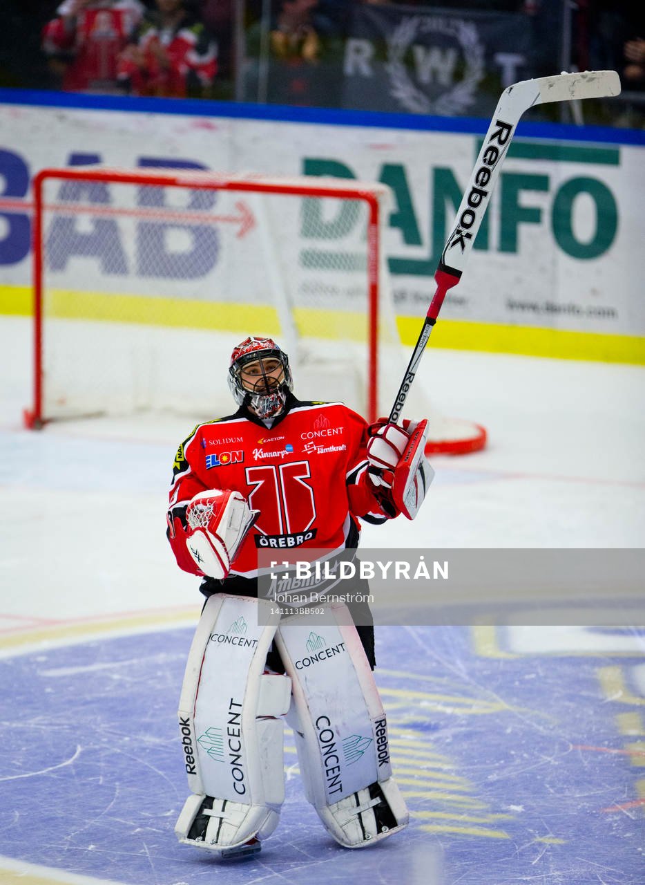 Örebros målvakt Julius Hudacek var tillbaka