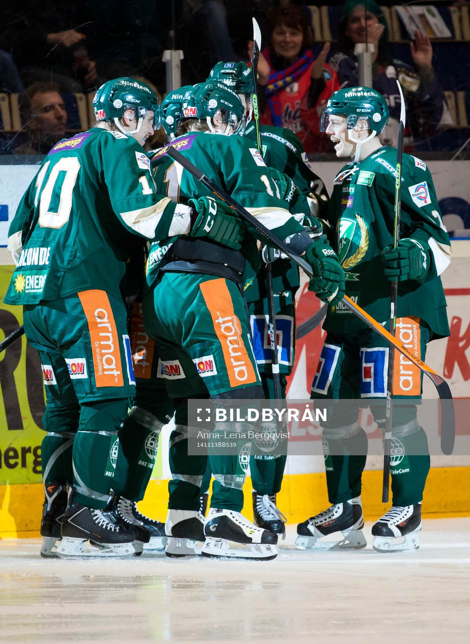 Färjestads Joakim Hillding jublar