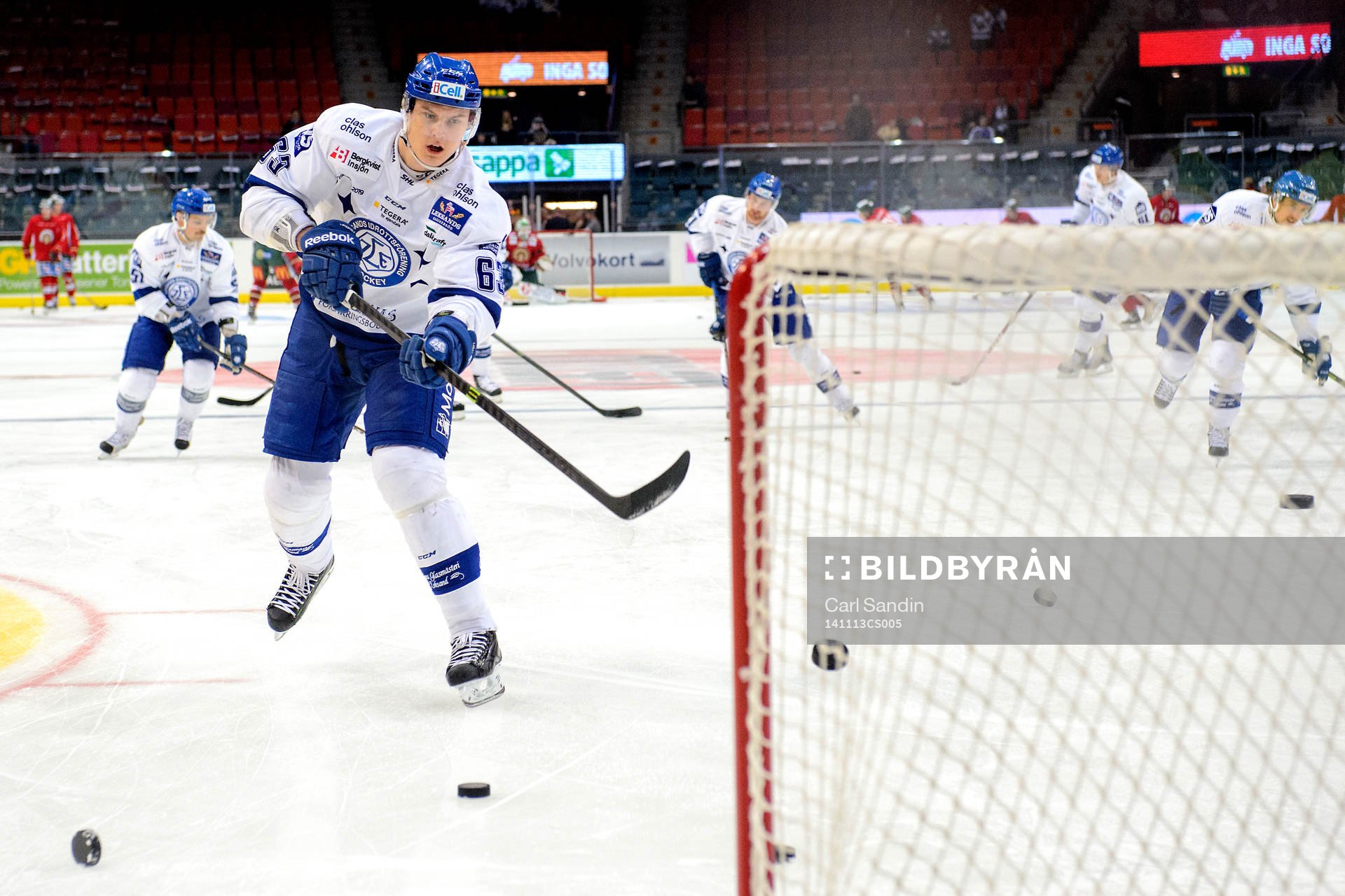 Leksands Fredrik Händemark värmer upp innan