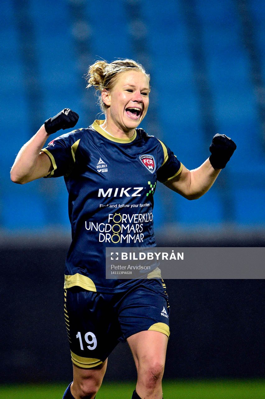 Rosengårds Katrin Schmidt jublar