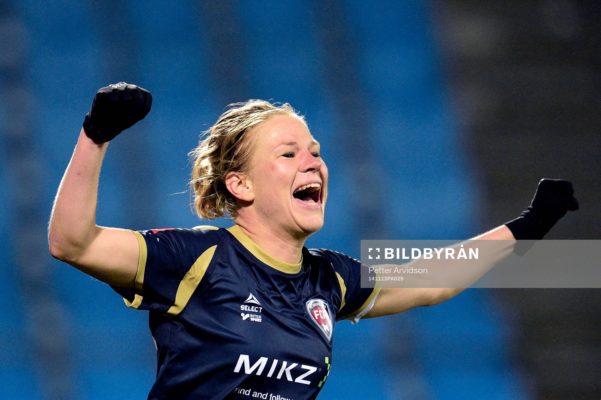 Rosengårds Katrin Schmidt jublar