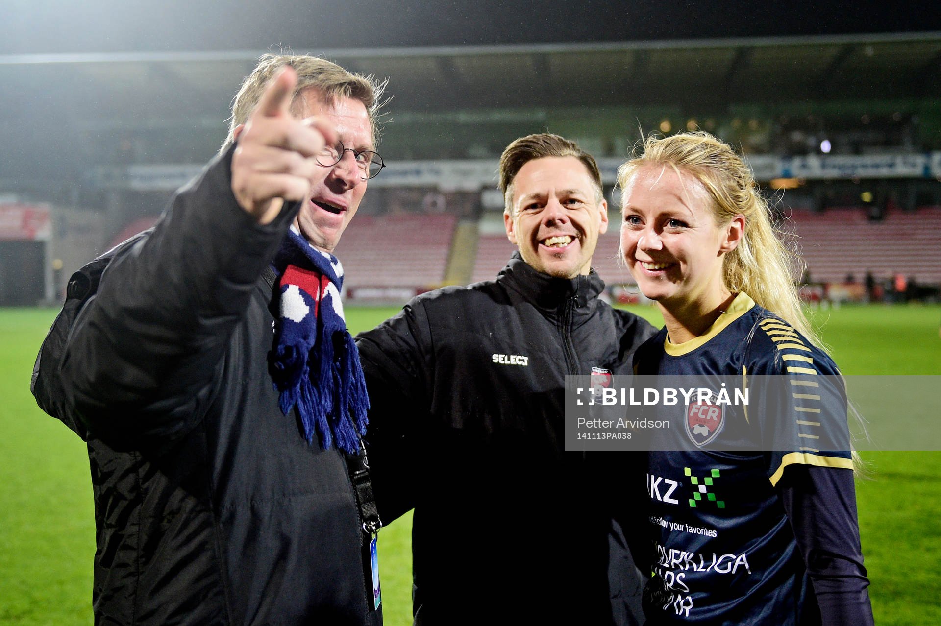 Rosengårds VD Klas Tjebbes, tränare Markus Tilly  och