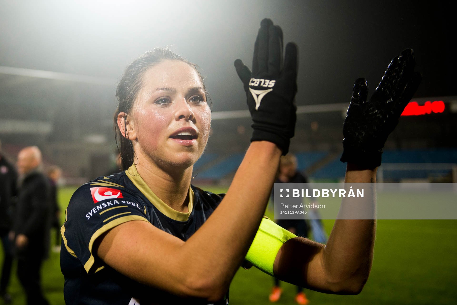 Rosengårds Sara Björk Gunnarsdottir jublar