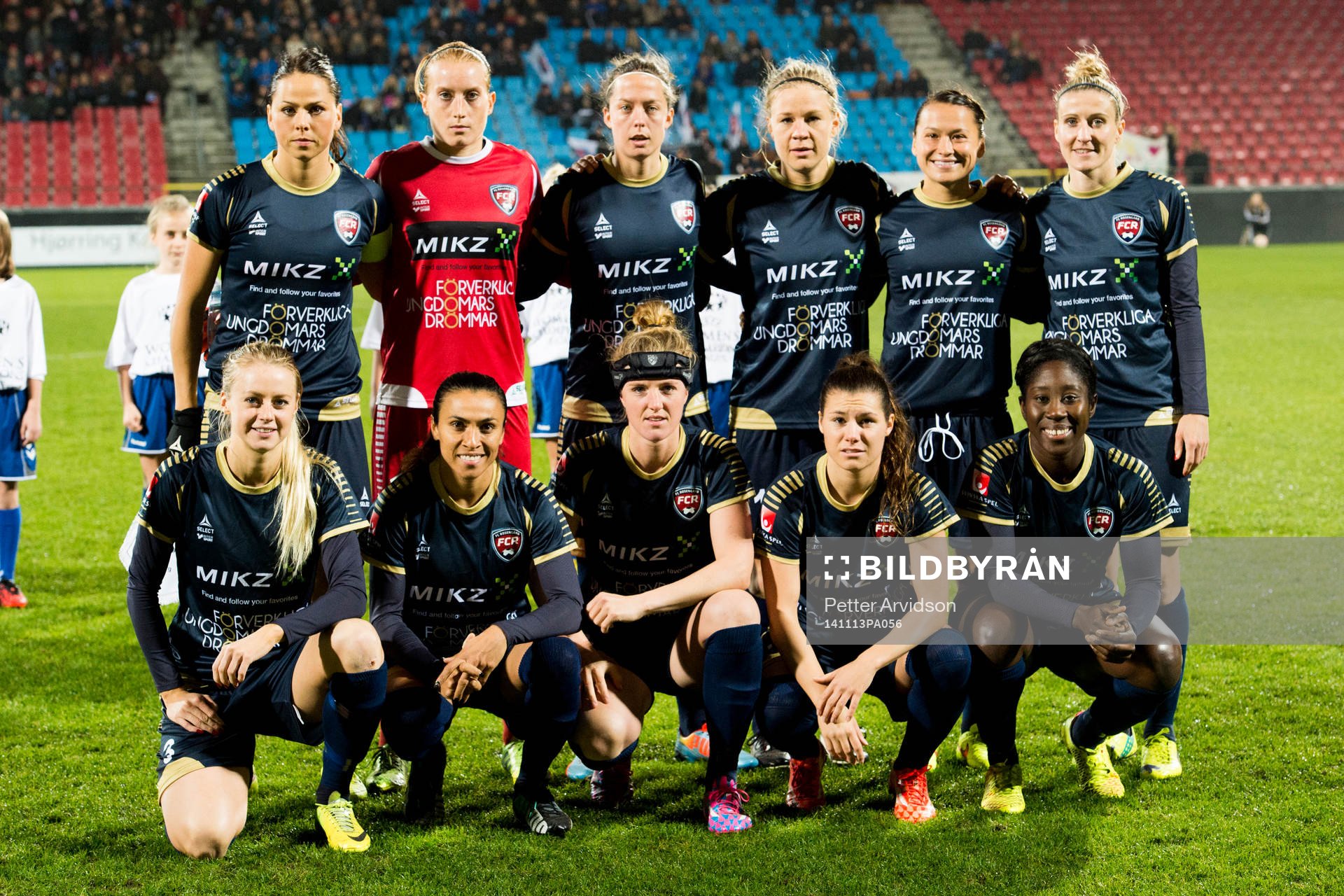 Rosengårds startelva, övre raden från vänster, Sara