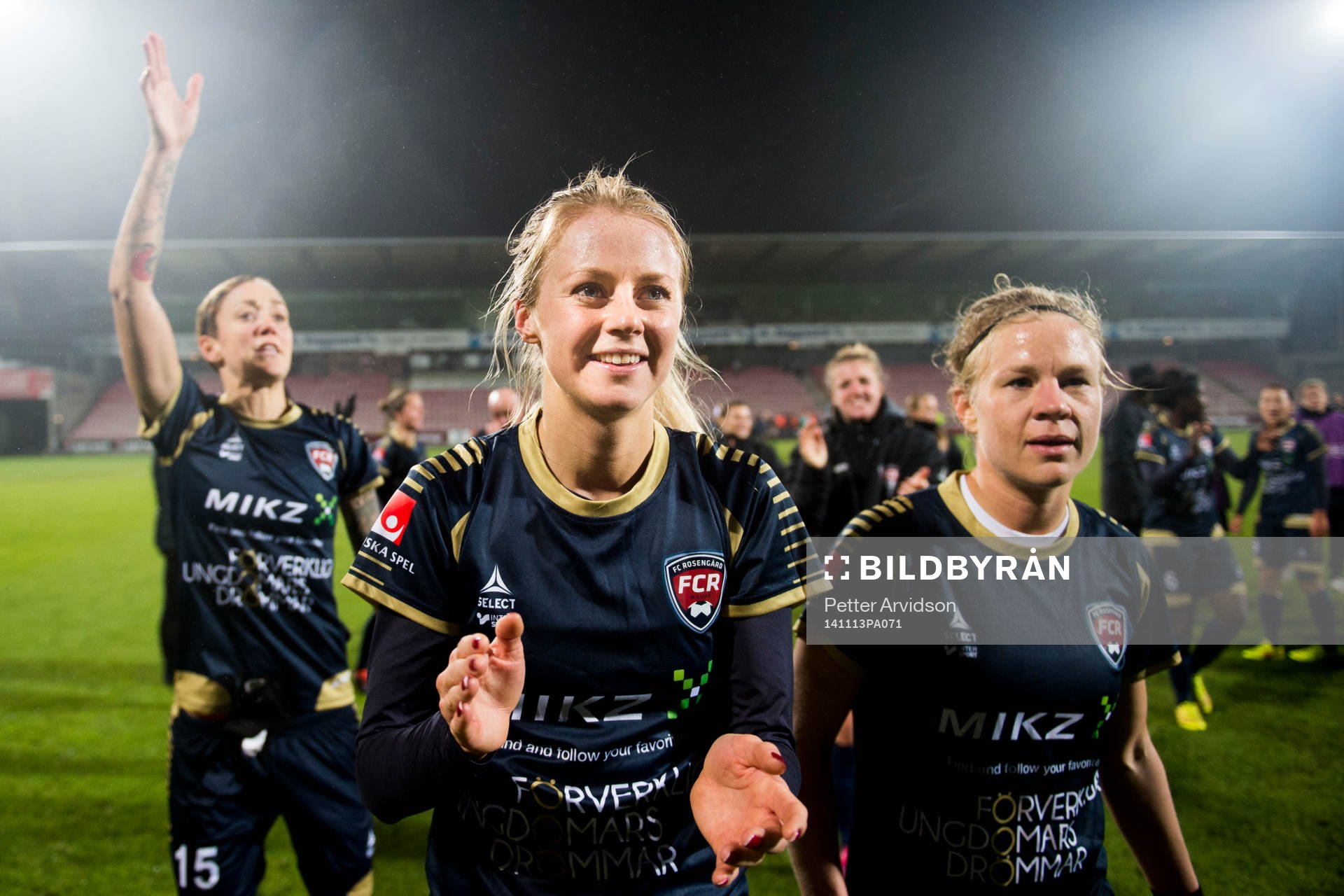 Rosengårds Amanda Ilestedt (m) Therese Sjögran (tv) och