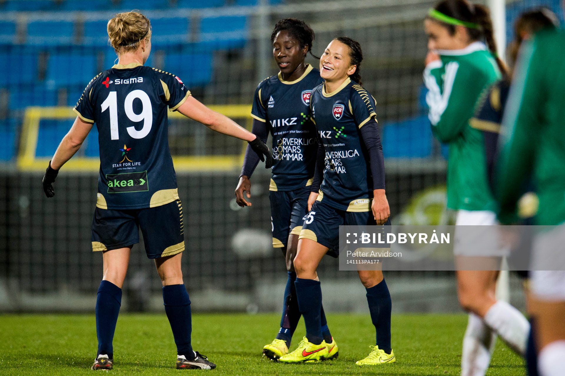 Rosengårds Alexandra Riley, Anita Asante och Katrin Schmidt