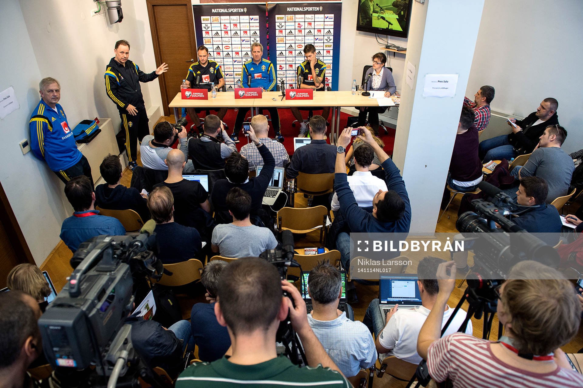 Sveriges Niklas Bodell, Andreas Granqvist, Mikael Lustig
