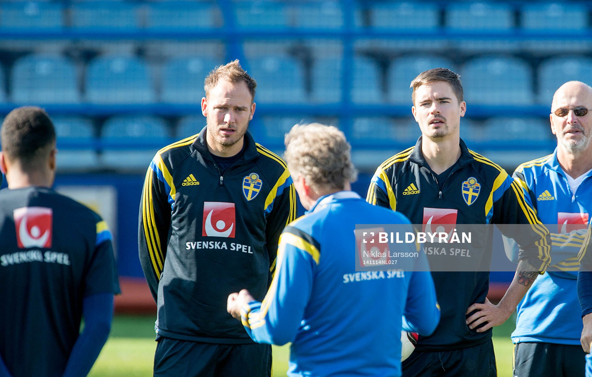 Sveriges Mikael Lustig och Andreas Granqvist
