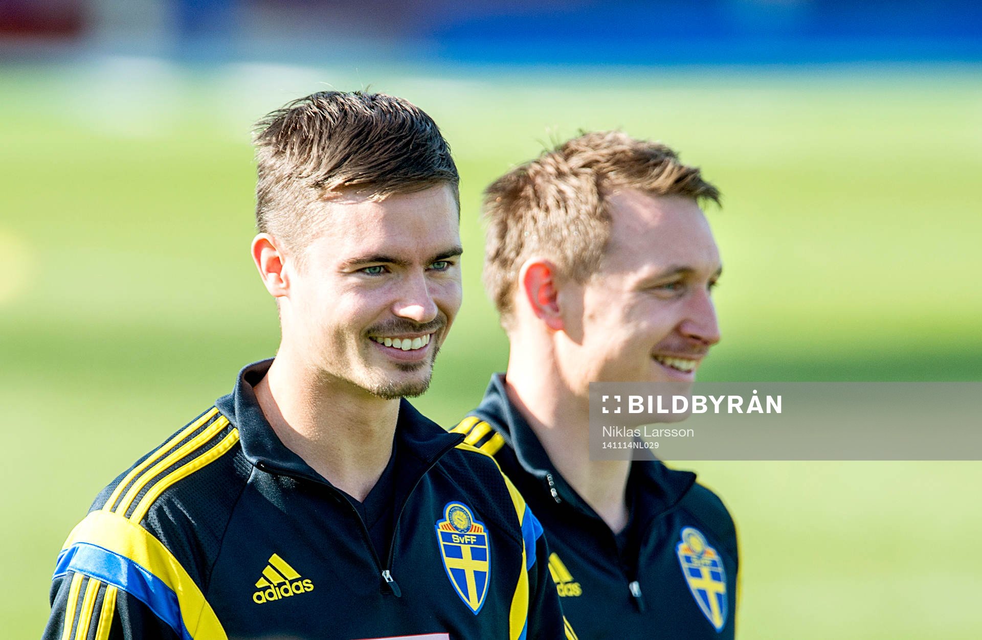 Sveriges Mikael Lustig och Kim Källström