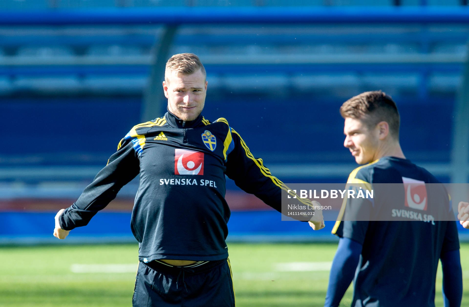 Sveriges John Guidetti gäspar