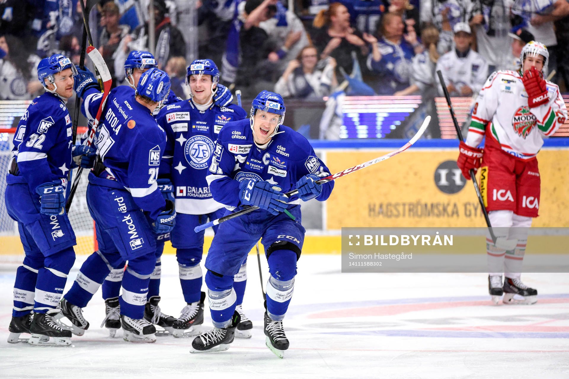 Leksands Johan Ryno jublar