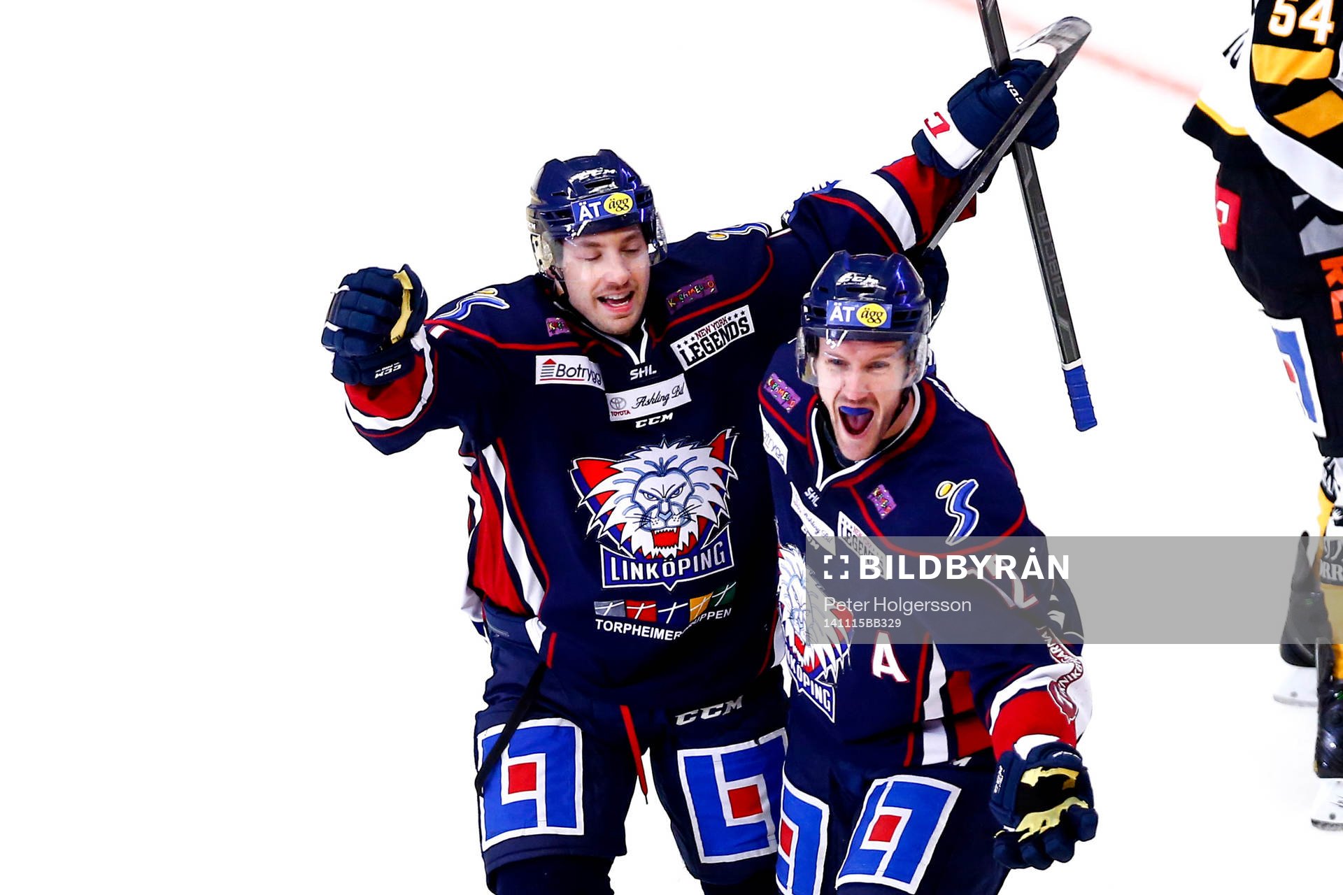 Linköpings Sebastian Karlsson jublar