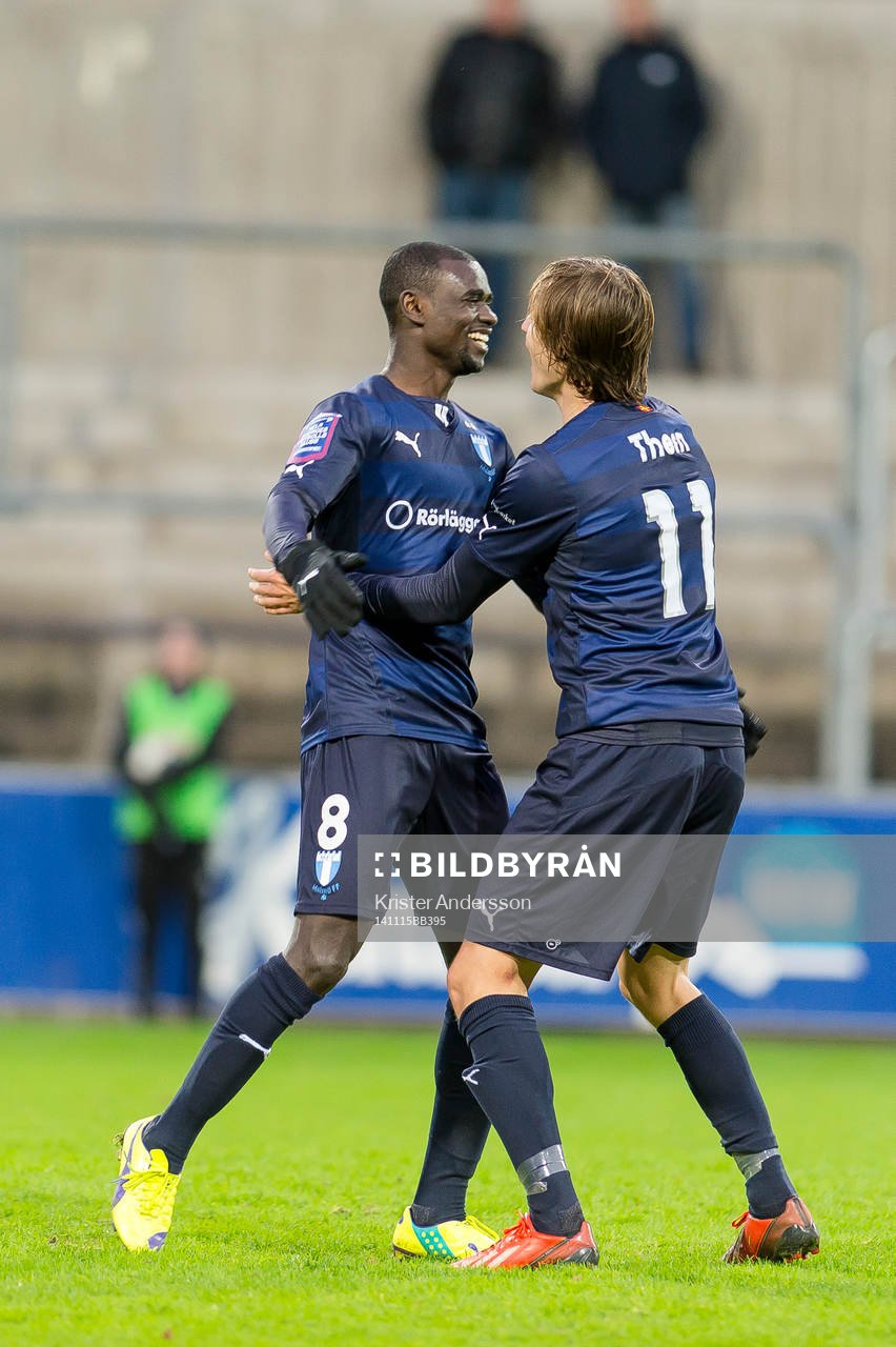 Malmö FFs Enock Kofi Adu jublar