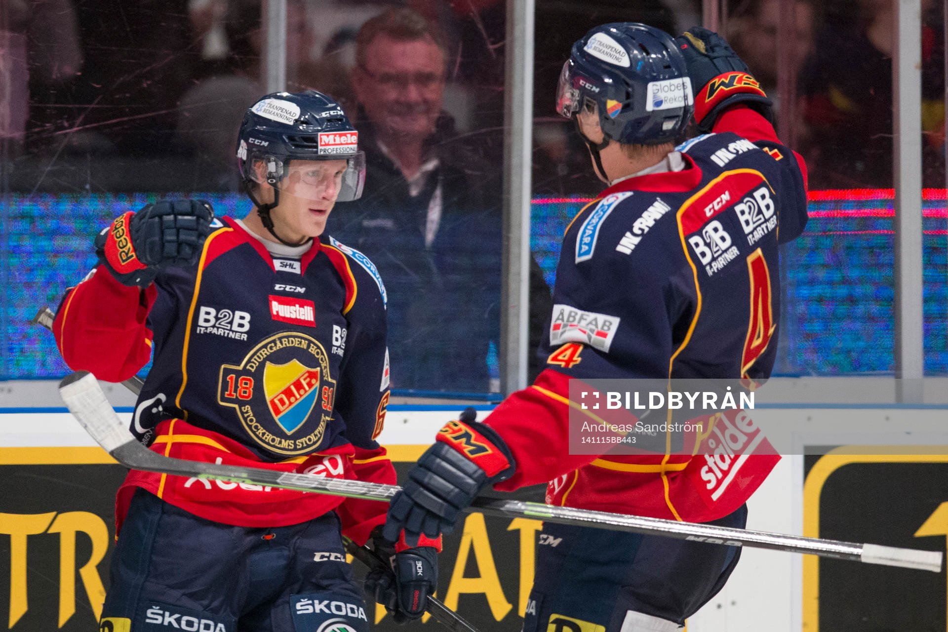 Djurgårdens Marcus Sörensen jublar