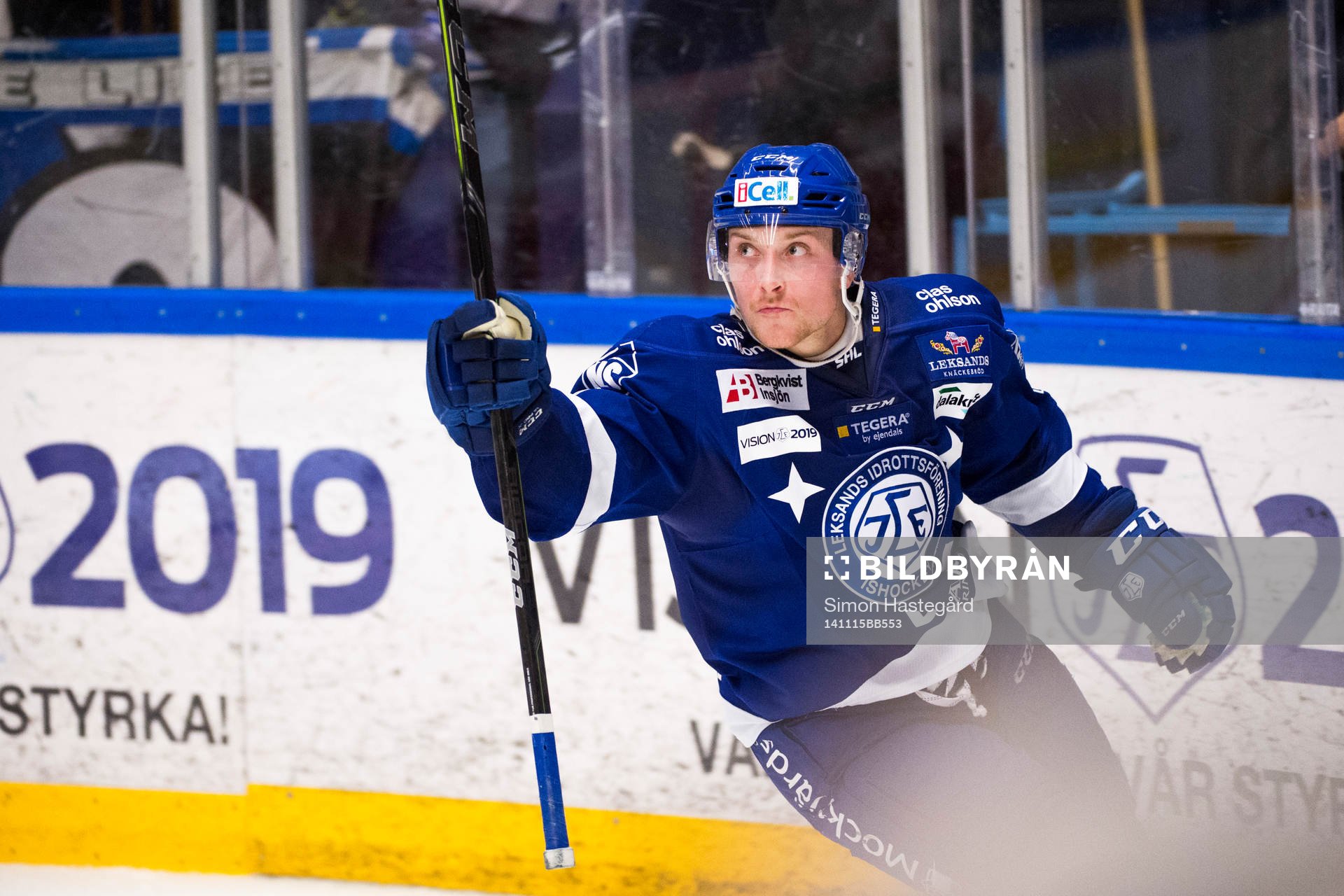 Leksands Linus Hultström jublar