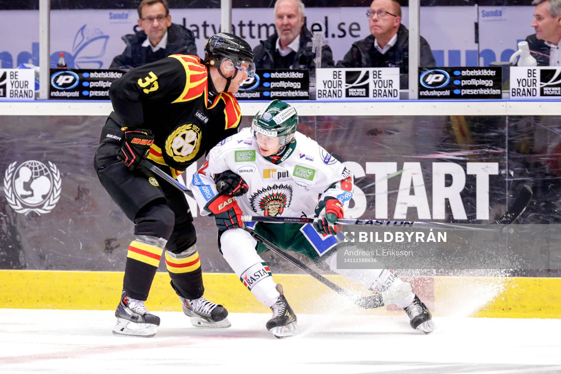 Brynäs Jonas Nordquist och Frölundas Artturi Lehkonen