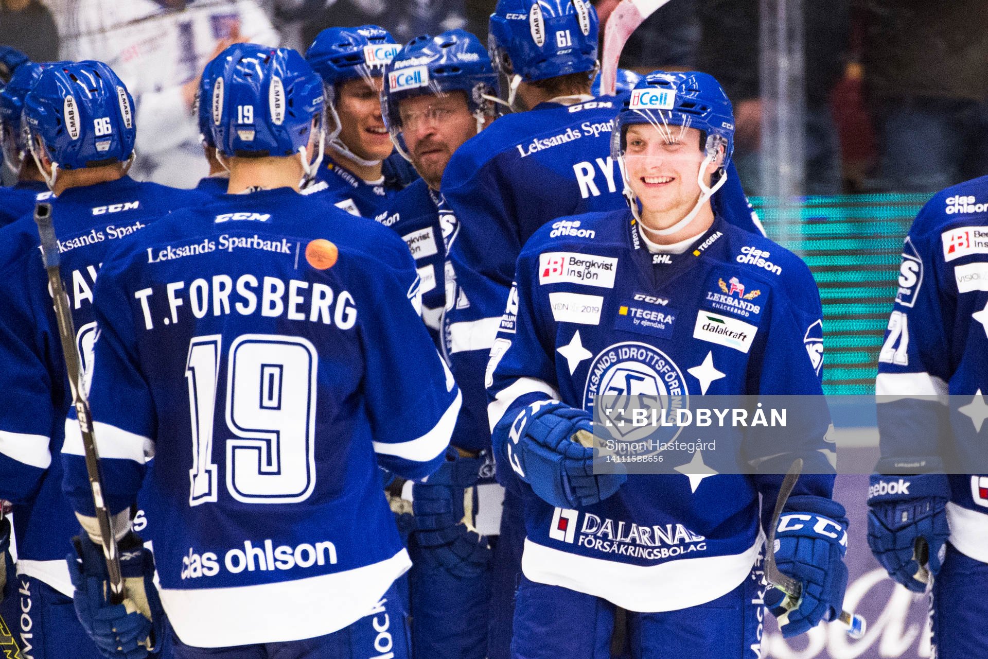 Leksands Linus Hultström jublar