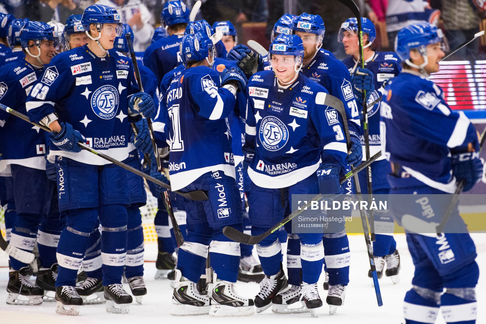 Leksands Linus Hultström jublar