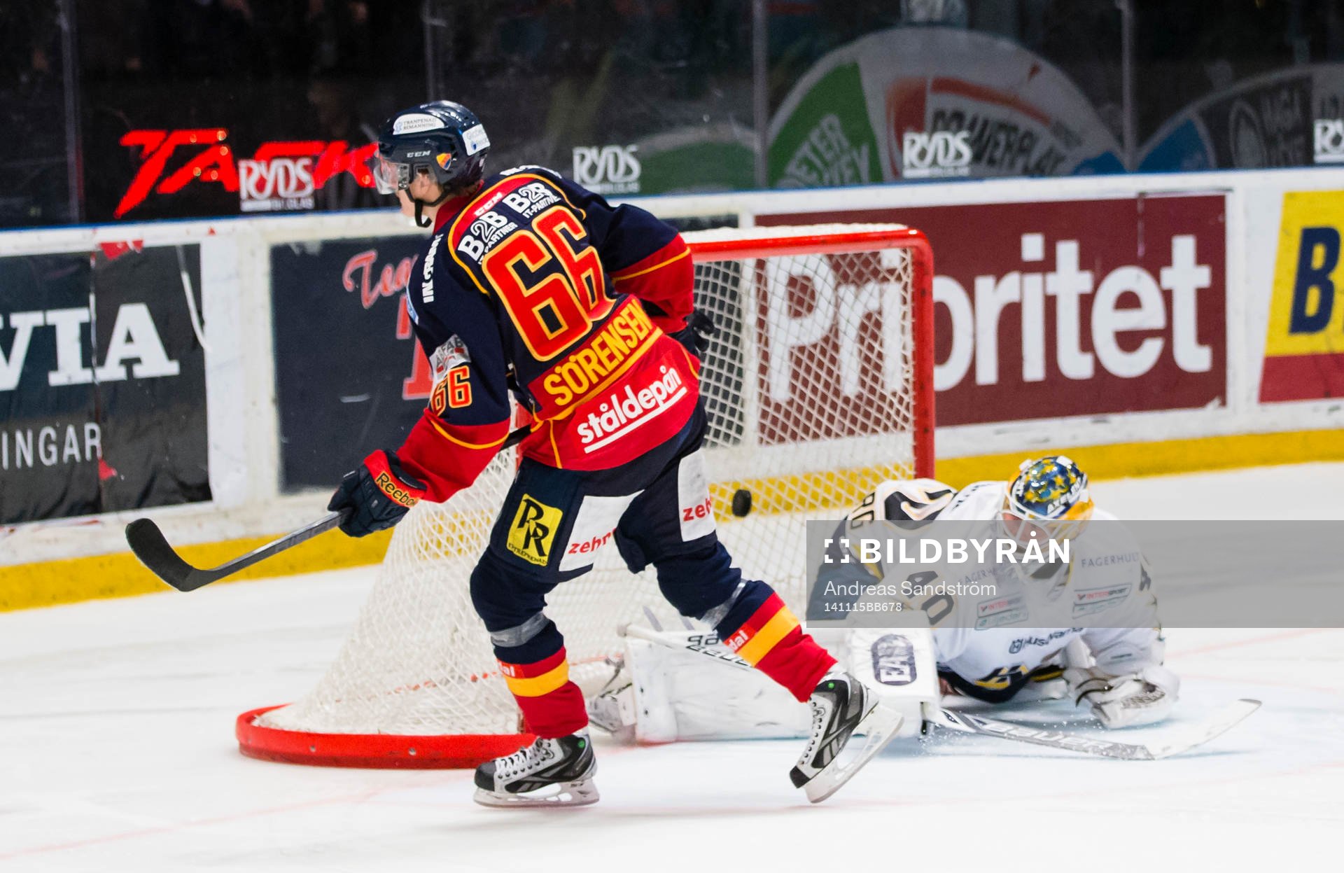 Djurgårdens Marcus Sörensen avgör matchen med 3-2 målet