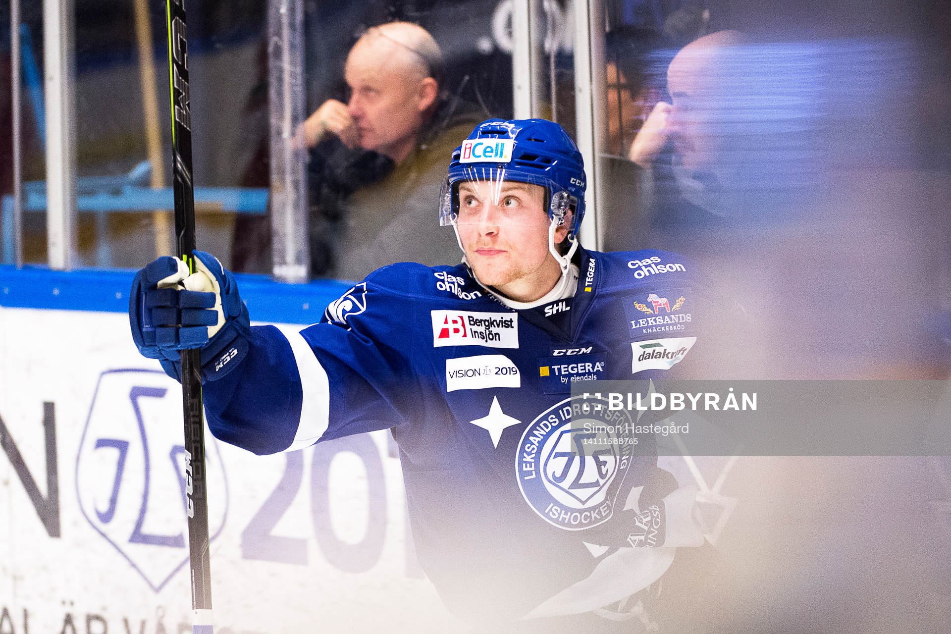 Leksands Linus Hultström jublar
