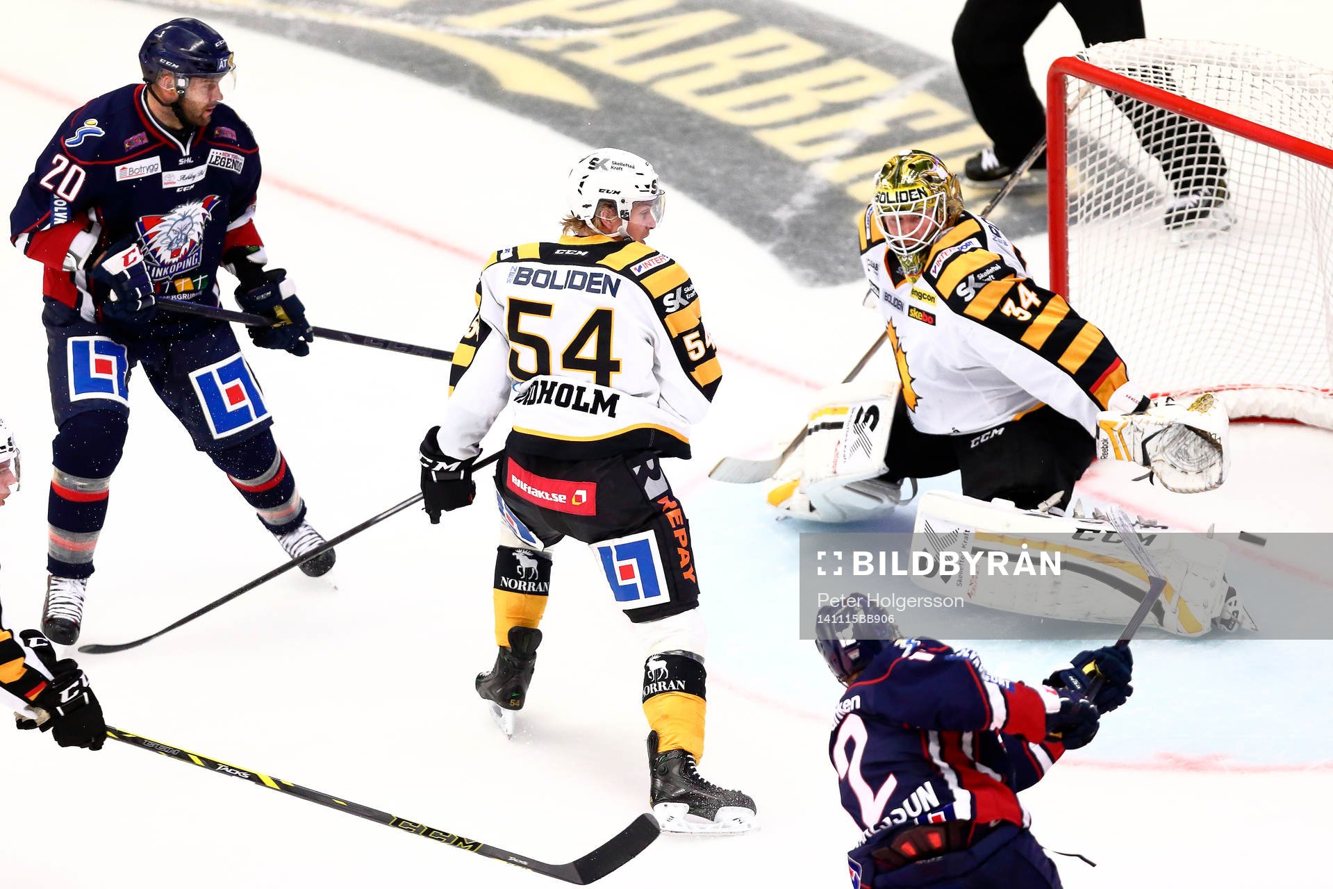 Mål 1-0 av Linköpings Sebastian Karlsson förbi