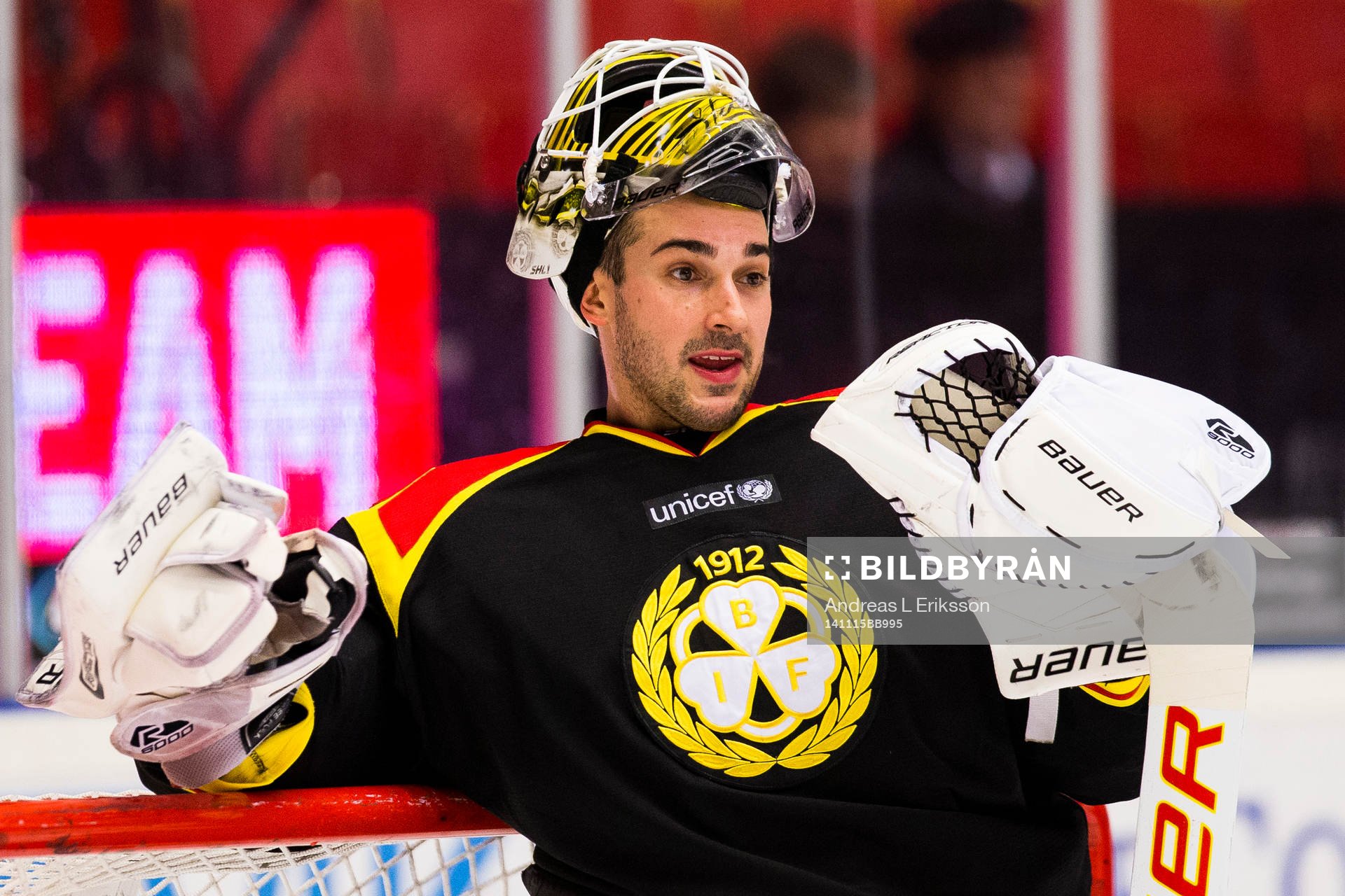Brynäs målvakt Bernhard Starkbaum