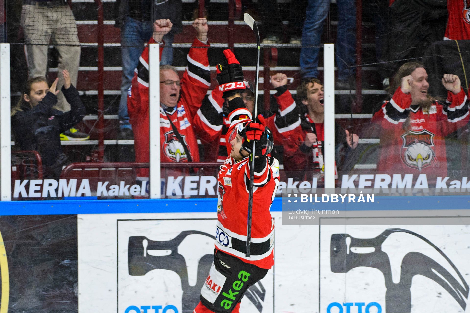Malmö Redhawks Mattias Persson jublar