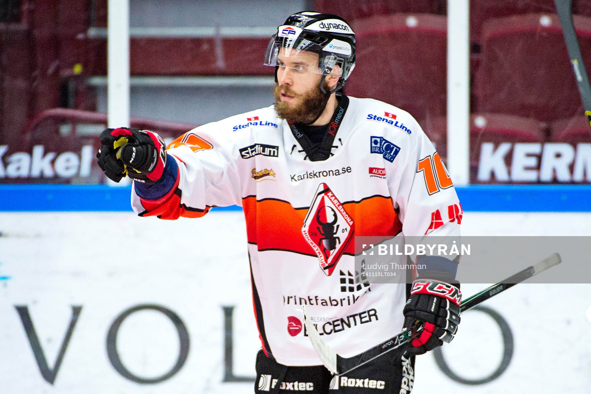 Karlskronas Kesley Tessier jublar
